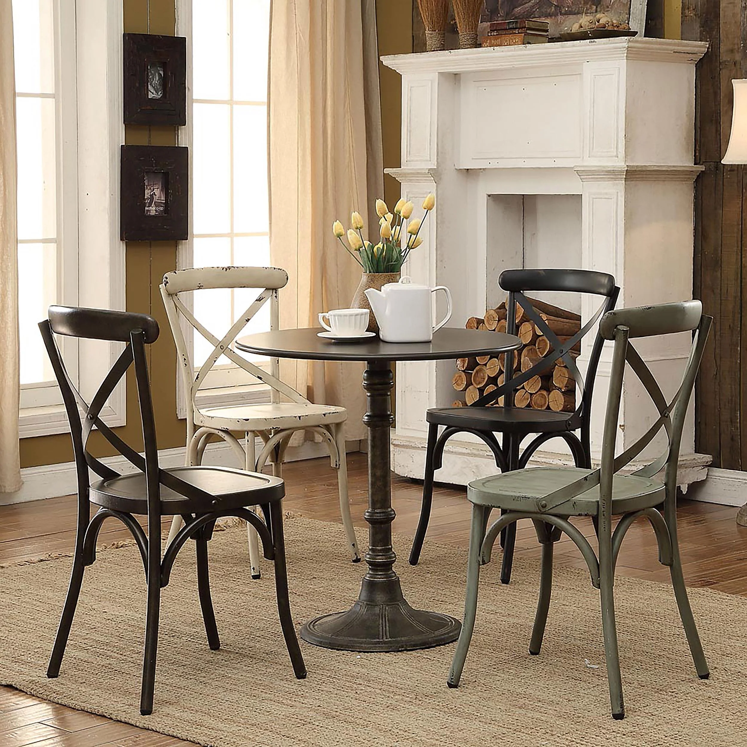 Coaster Furniture Oswego 100063 Round 30-inch Bistro Dining Table - Bronze - Image 3