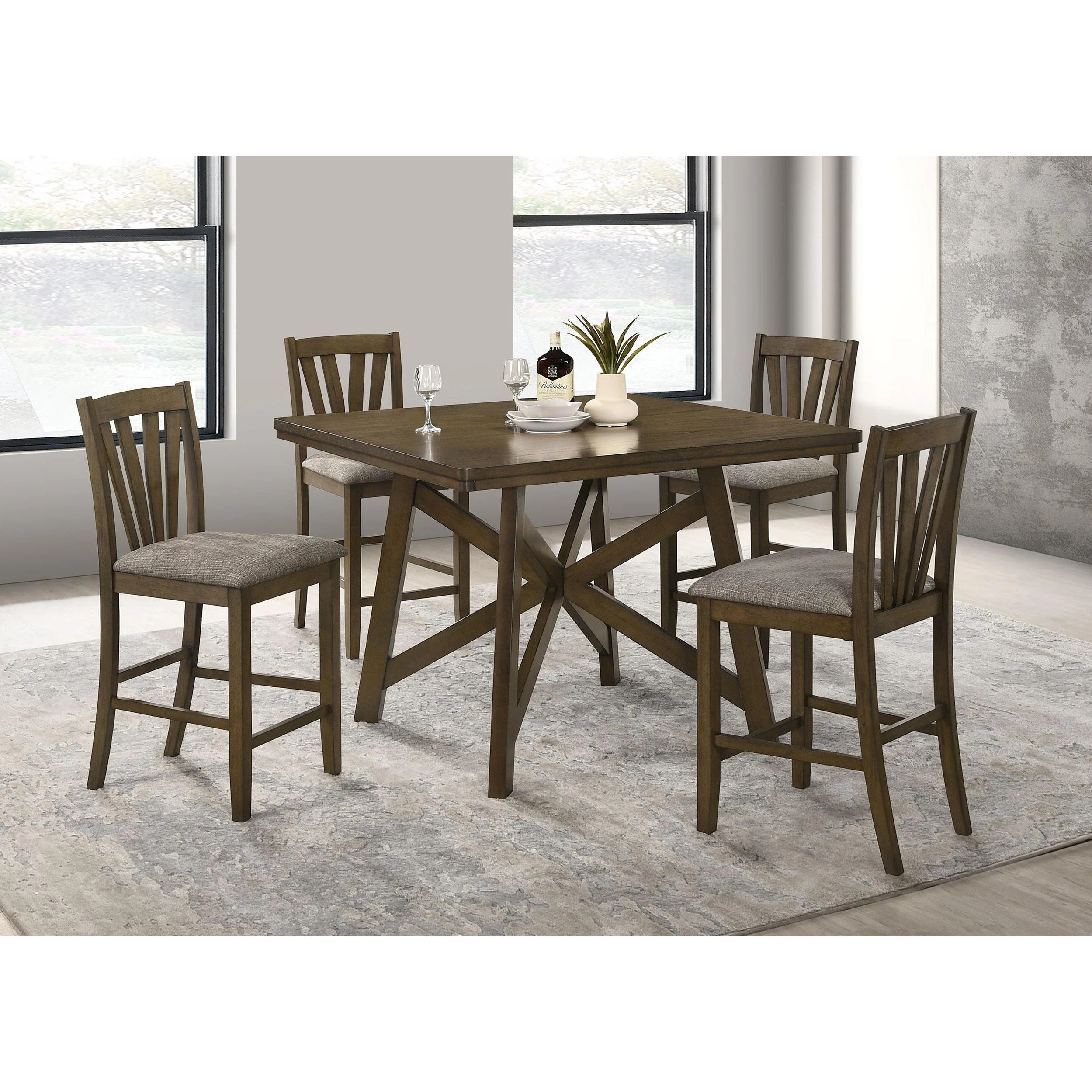 Coaster Furniture Canfield 109178-S5 5 pc Counter Height Dining Set - Image 1