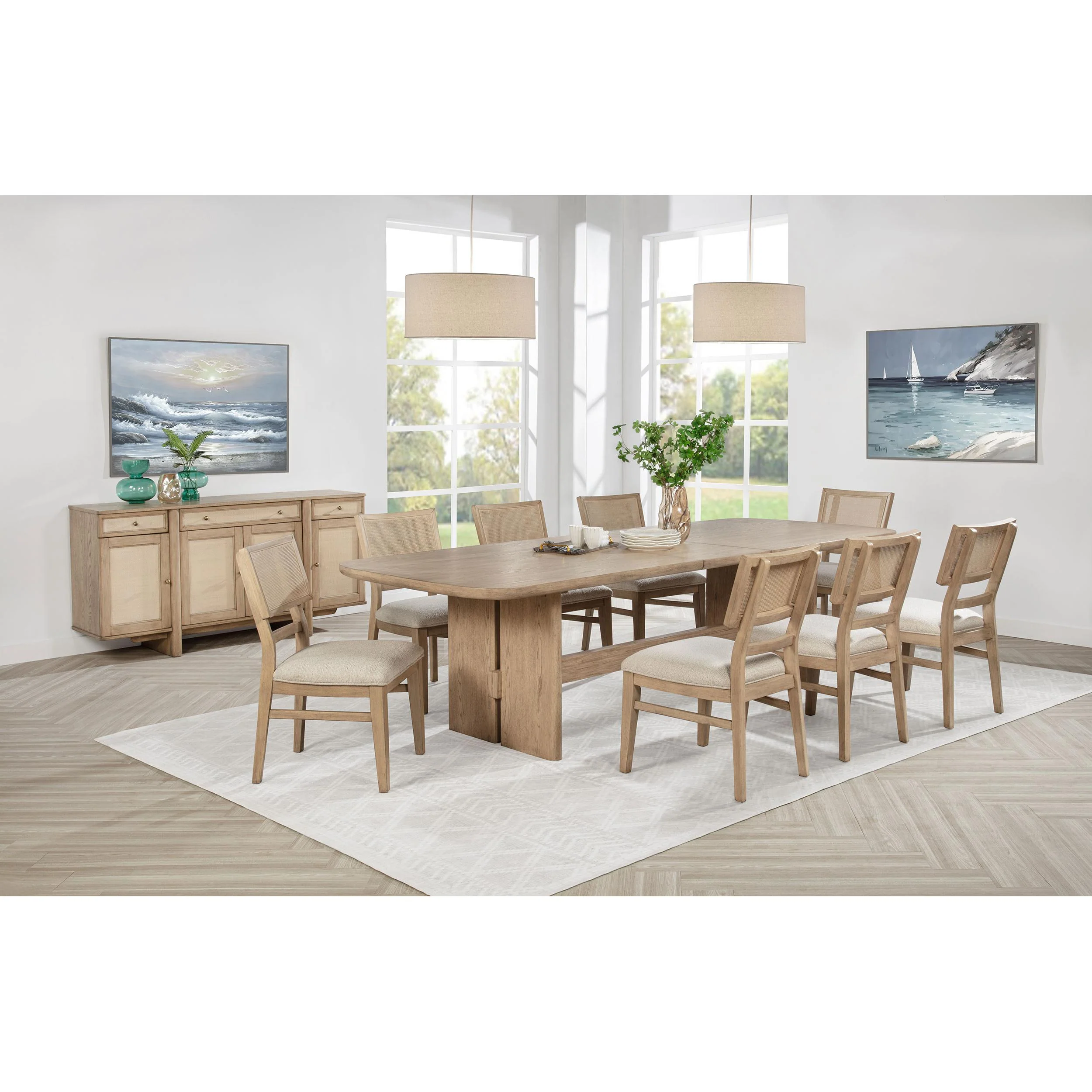 Coaster Furniture Kailani 109381-S9 9 pc Dining Set - Image 1