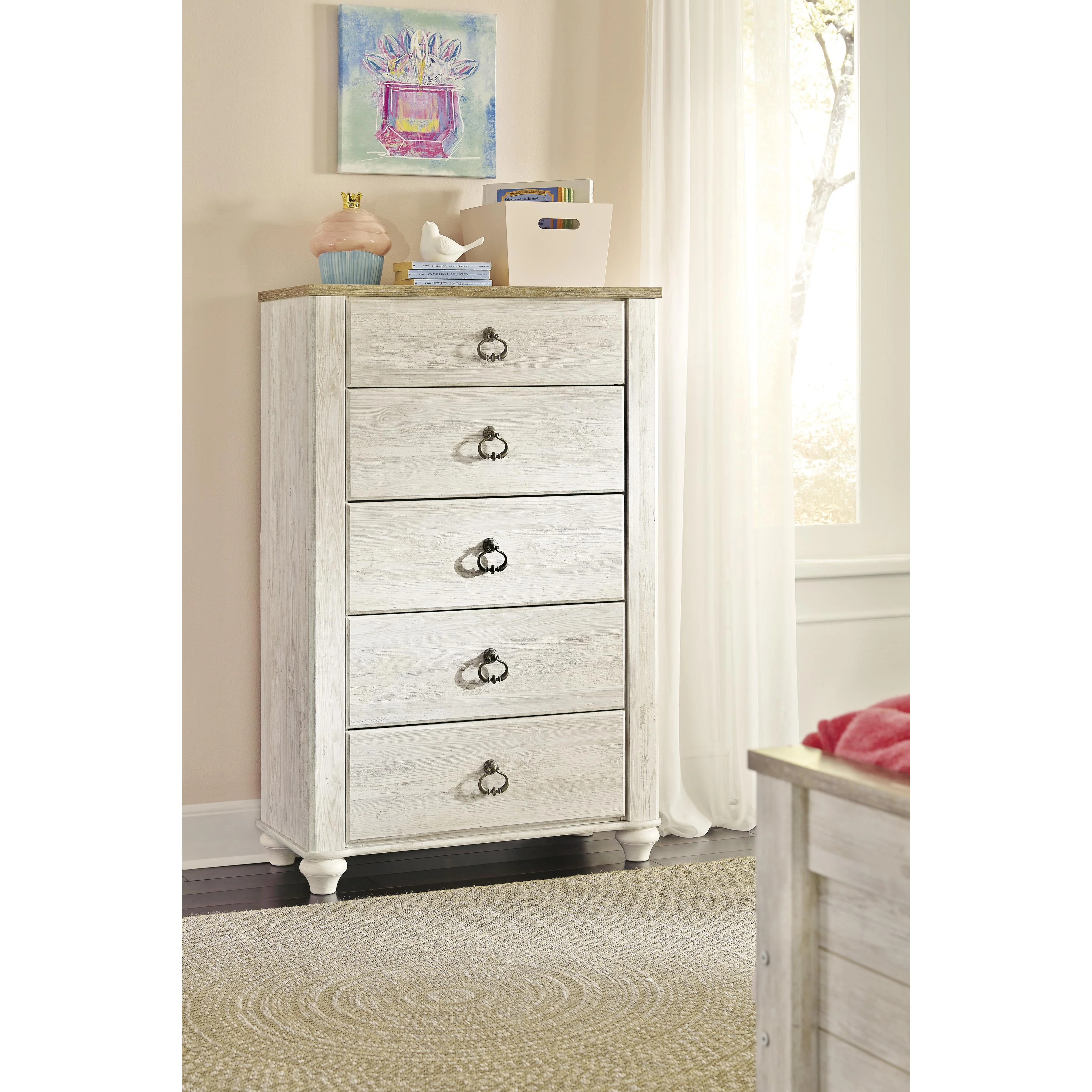 Signature Design by Ashley Willowton 5-Drawer Chest B267-46 - Image 2