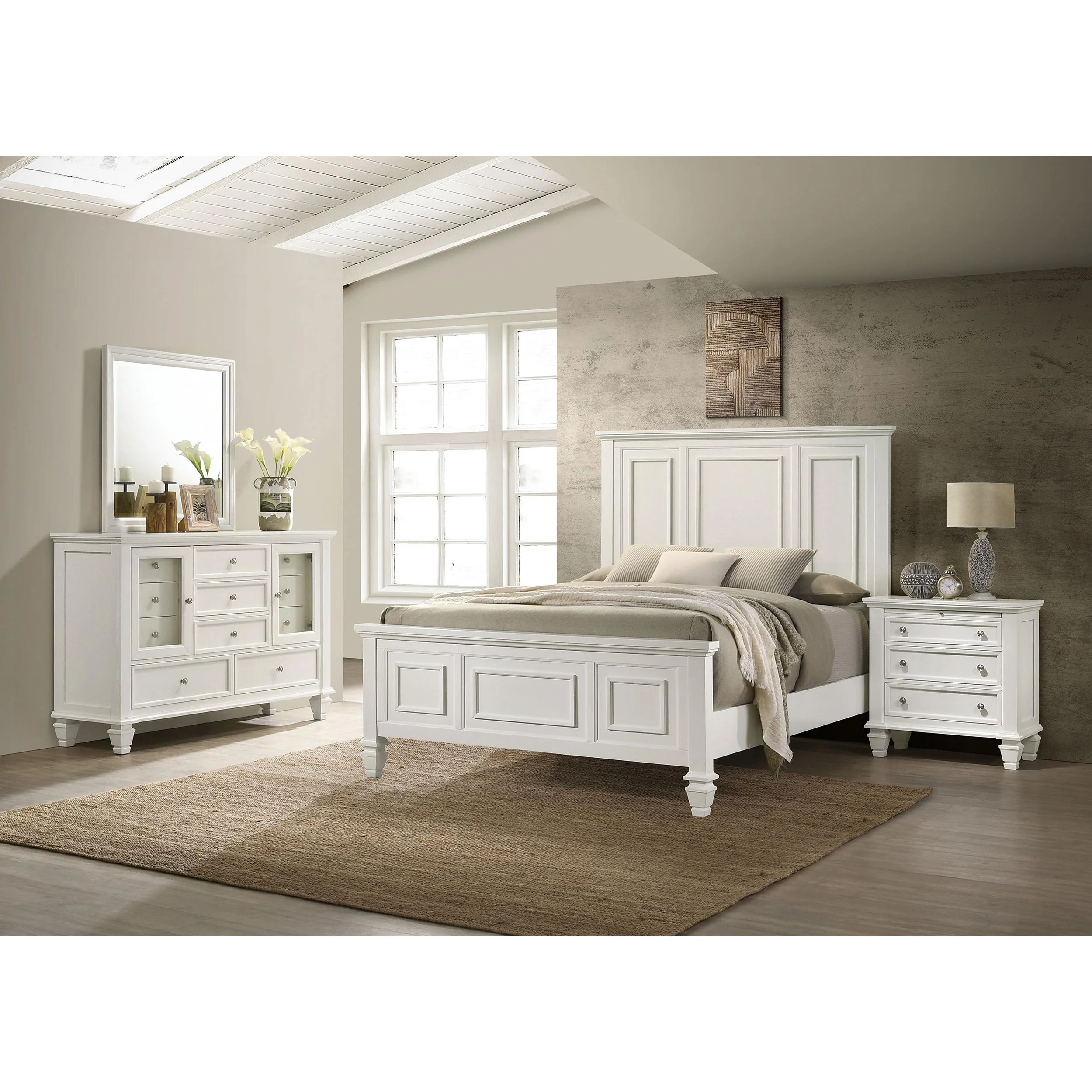 Coaster Furniture Sandy Beach 201301KEN-S4 6 pc King Panel Bedroom Set - Image 1