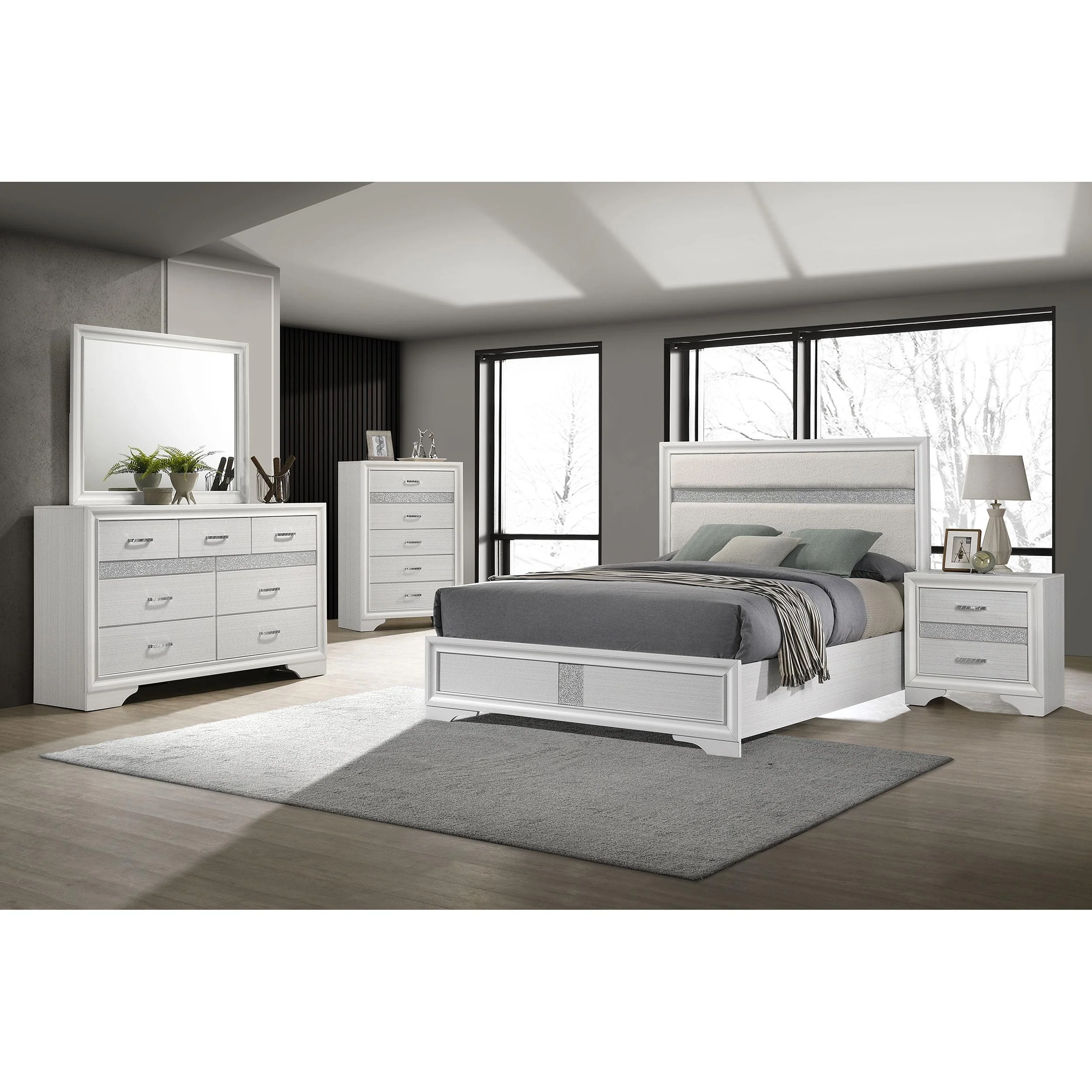 Coaster Furniture Miranda 205110KE-S5 7 pc King Bedroom Set - Image 1