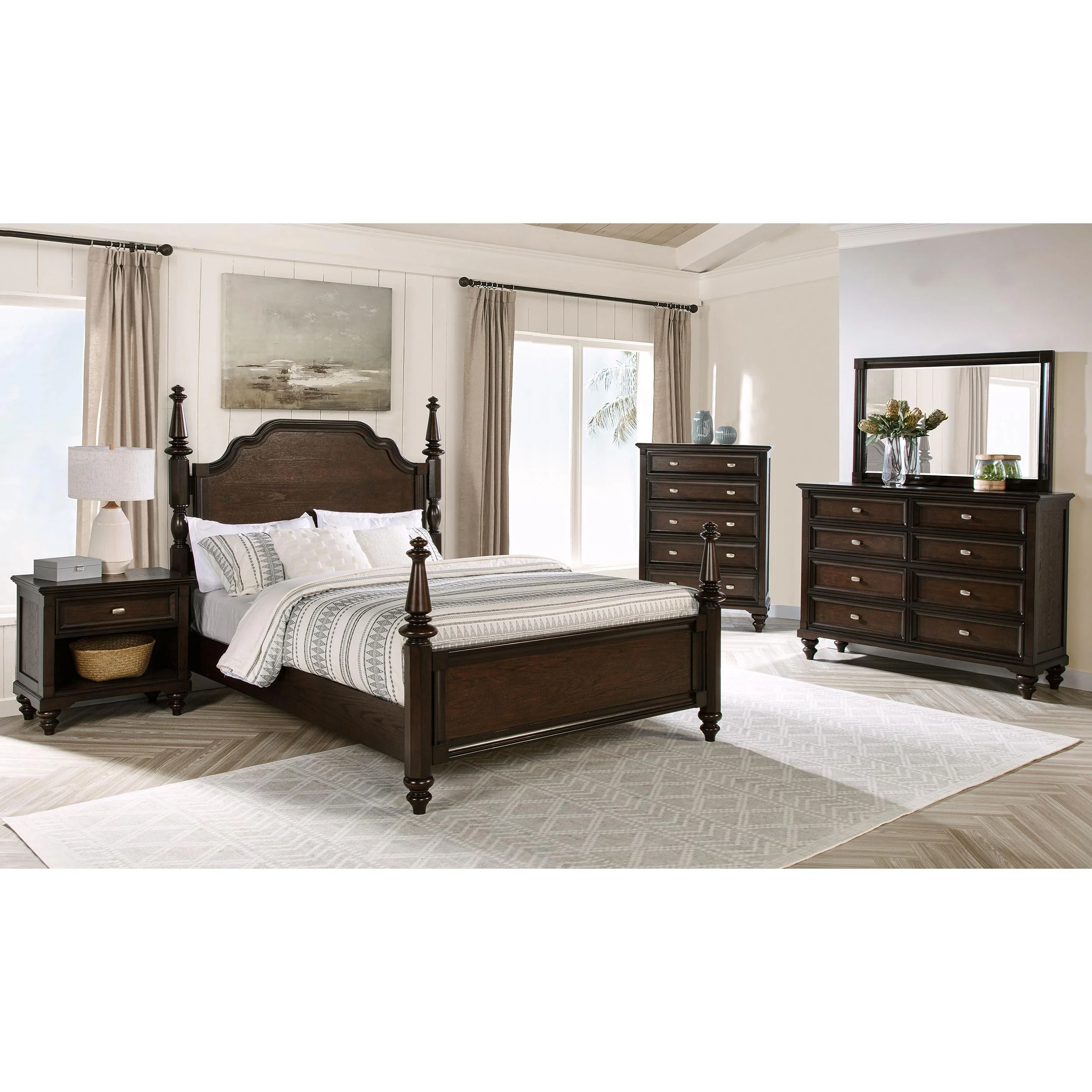 Coaster Furniture Andover 223631Q-S5 7 pc Queen Poster Bedroom Set - Image 1