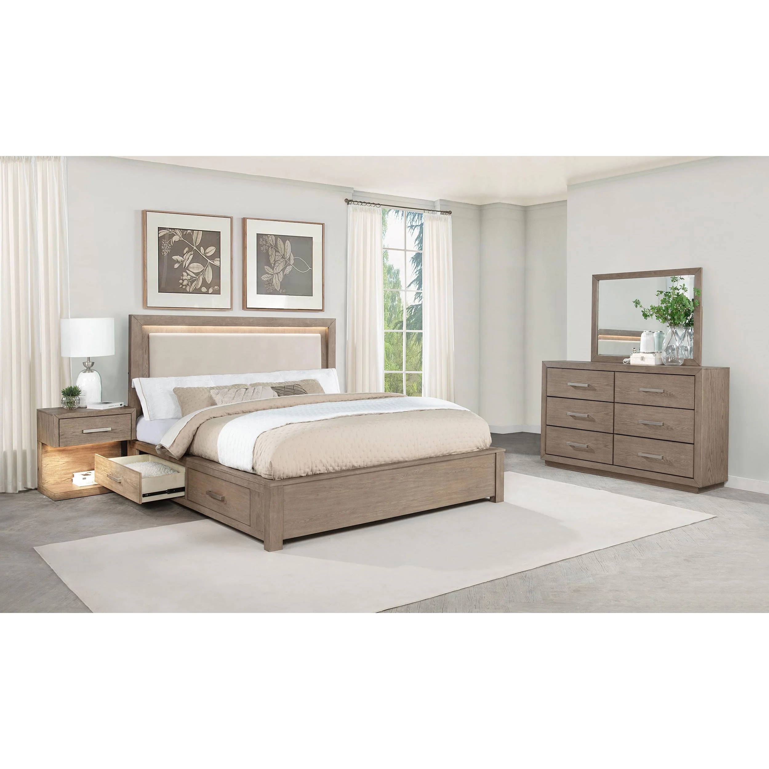 Coaster Furniture Kenora 224850KW-S4 6 pc California King Storage Bedroom Set - Image 1