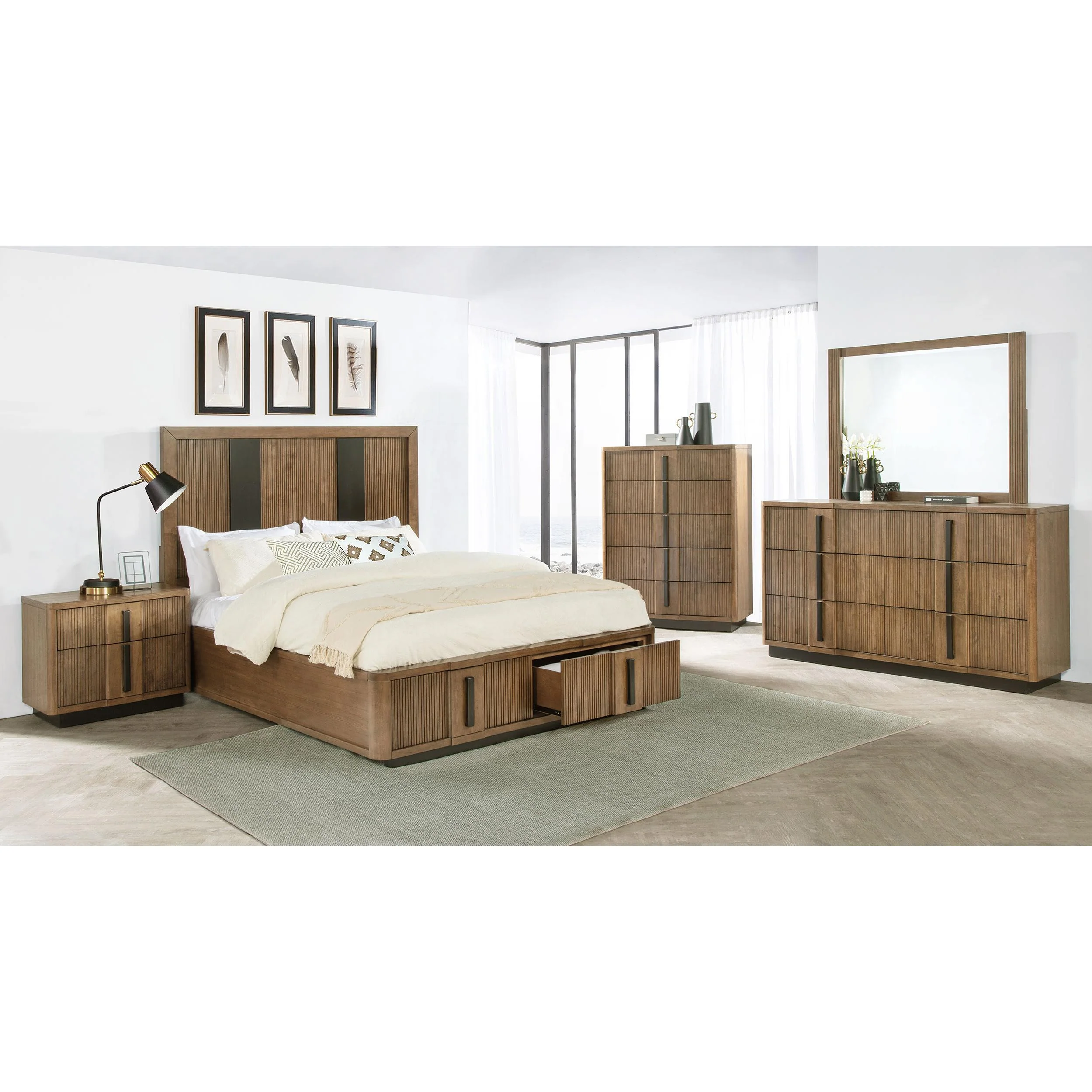 Coaster Furniture Terrace 224900KW-S5 7 pc California King Bedroom Set - Image 1