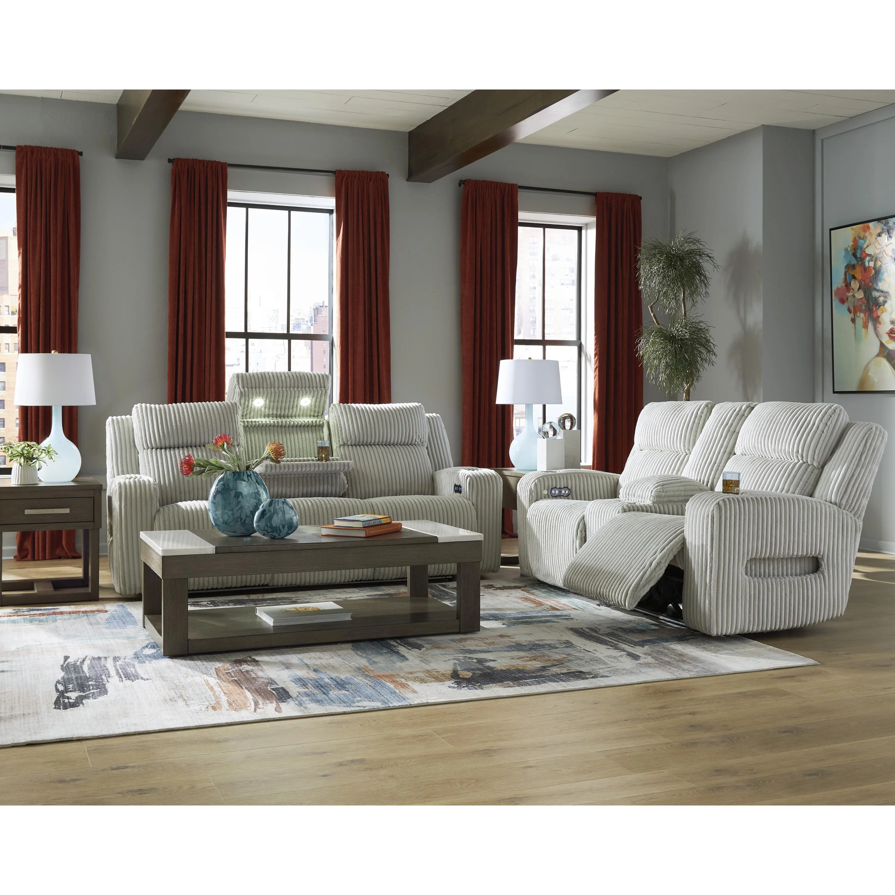 Signature Design by Ashley Forest Lake PC64203 2 pc Power Reclining Living Room Set - Image 1