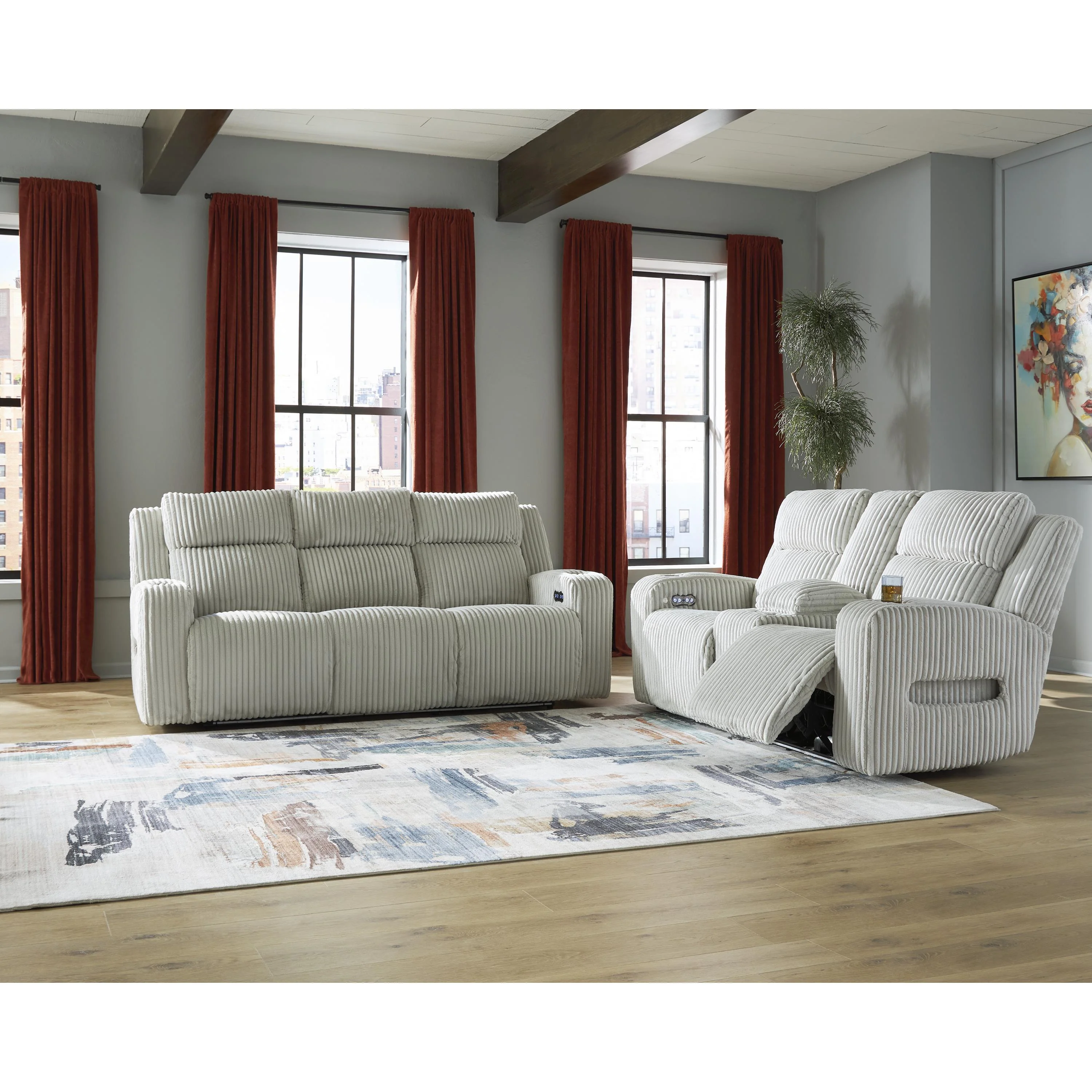Signature Design by Ashley Forest Lake PC64203 2 pc Power Reclining Living Room Set - Image 3