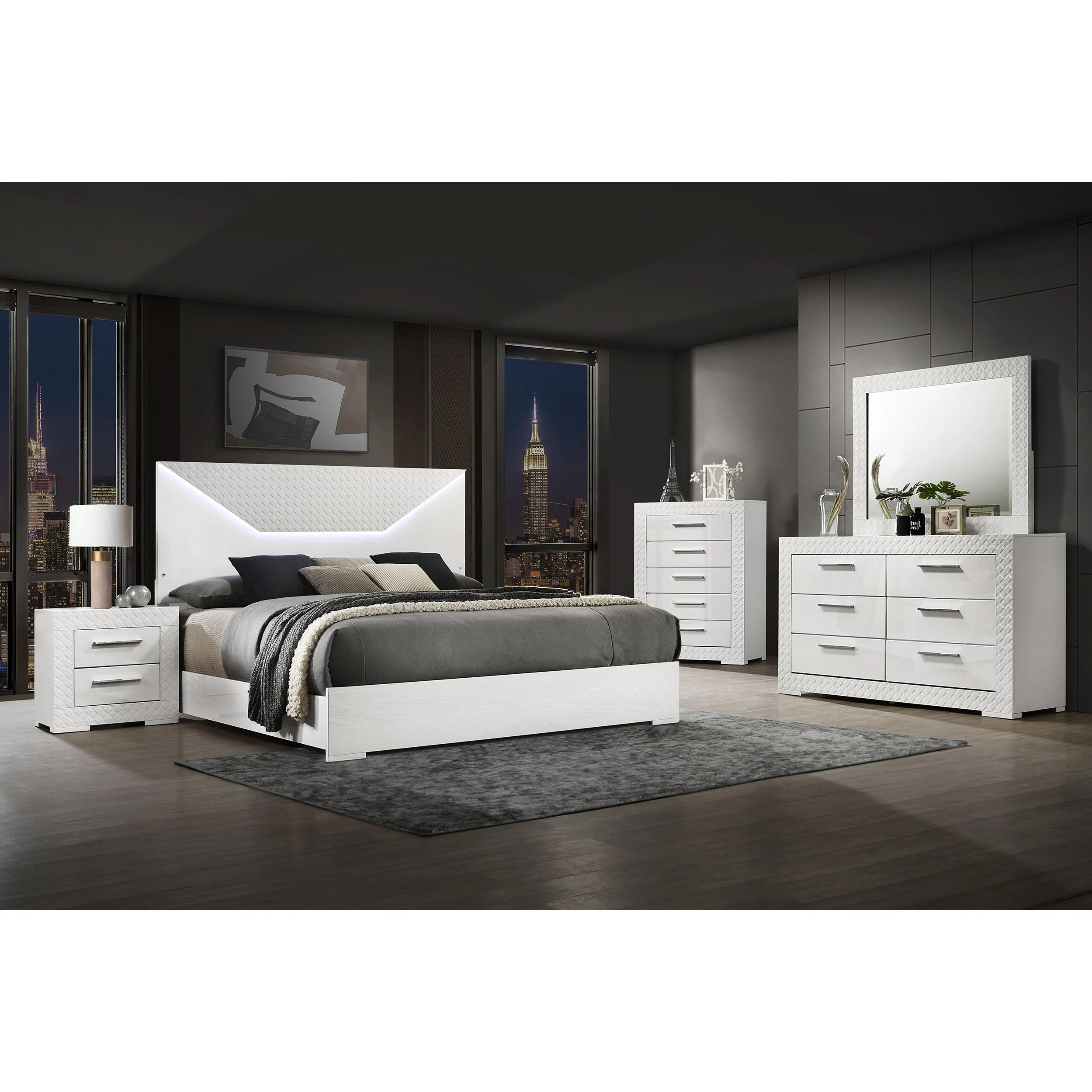 Coaster Furniture Ives 224941KE-S5 7 pc King Panel Bedroom Set - Image 1