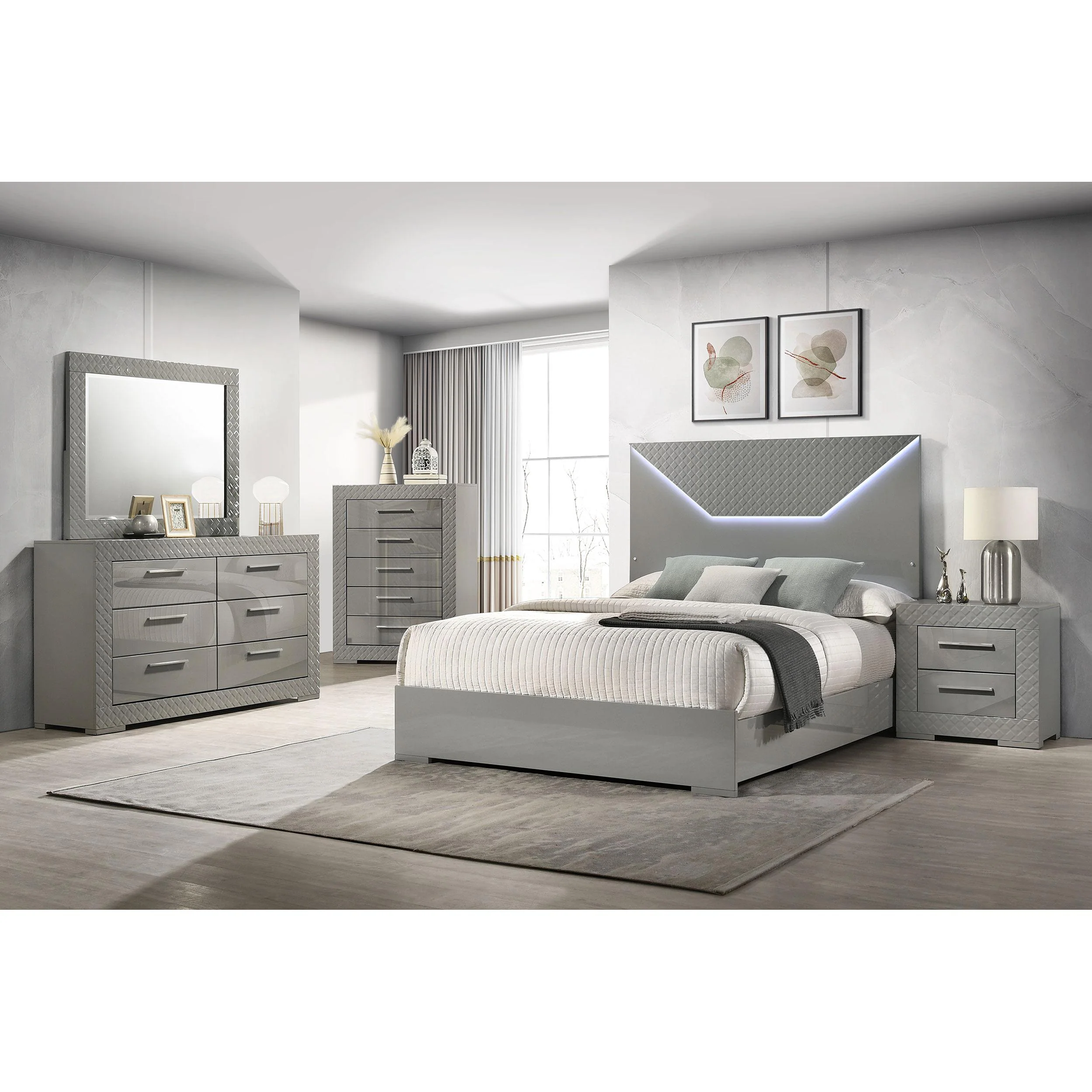 Coaster Furniture Ives 224971KE-S5 7 pc King Panel Bedroom Set - Image 1