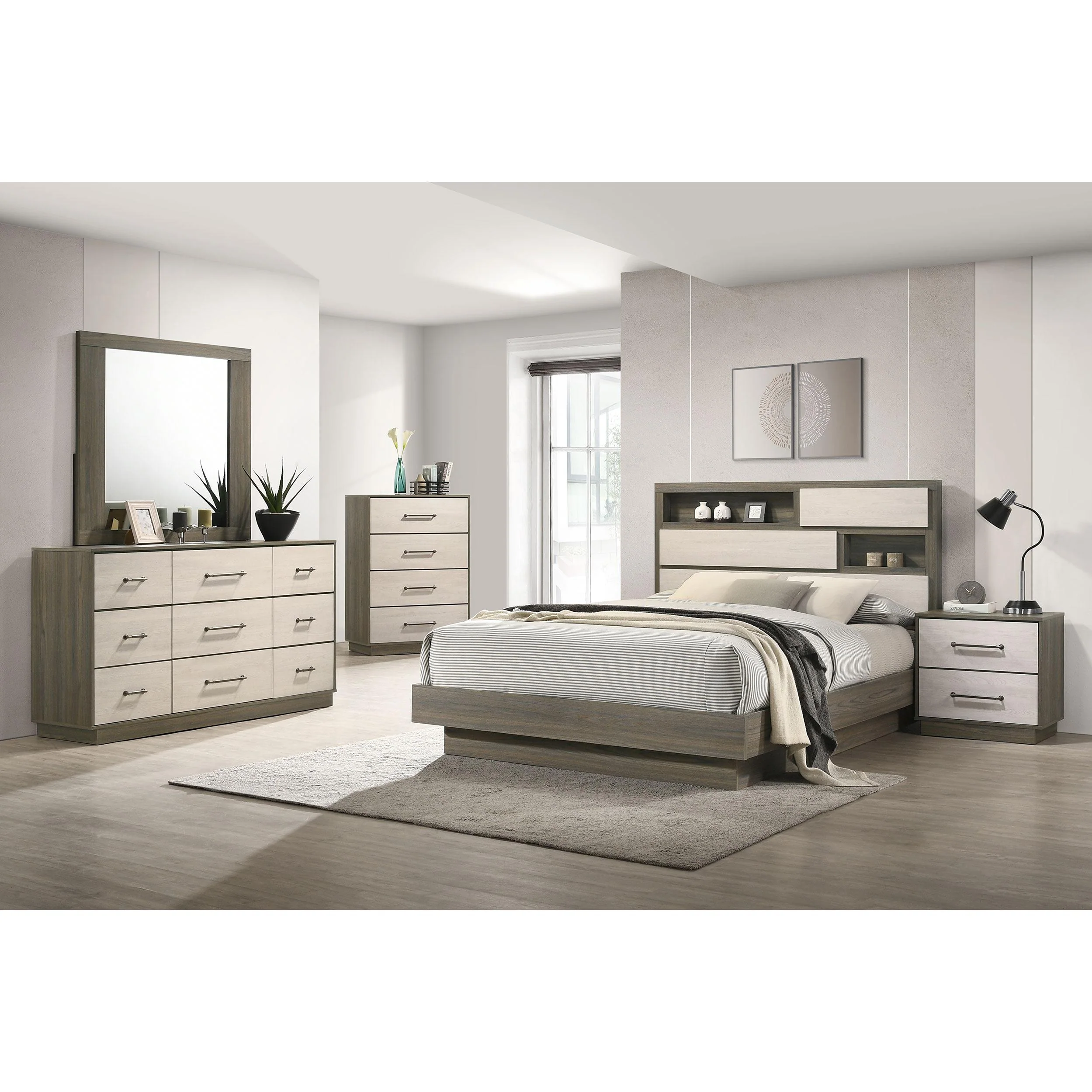 Coaster Furniture Fenwick 224981KE-S5 7 pc King Bookcase Bedroom Set - Image 1