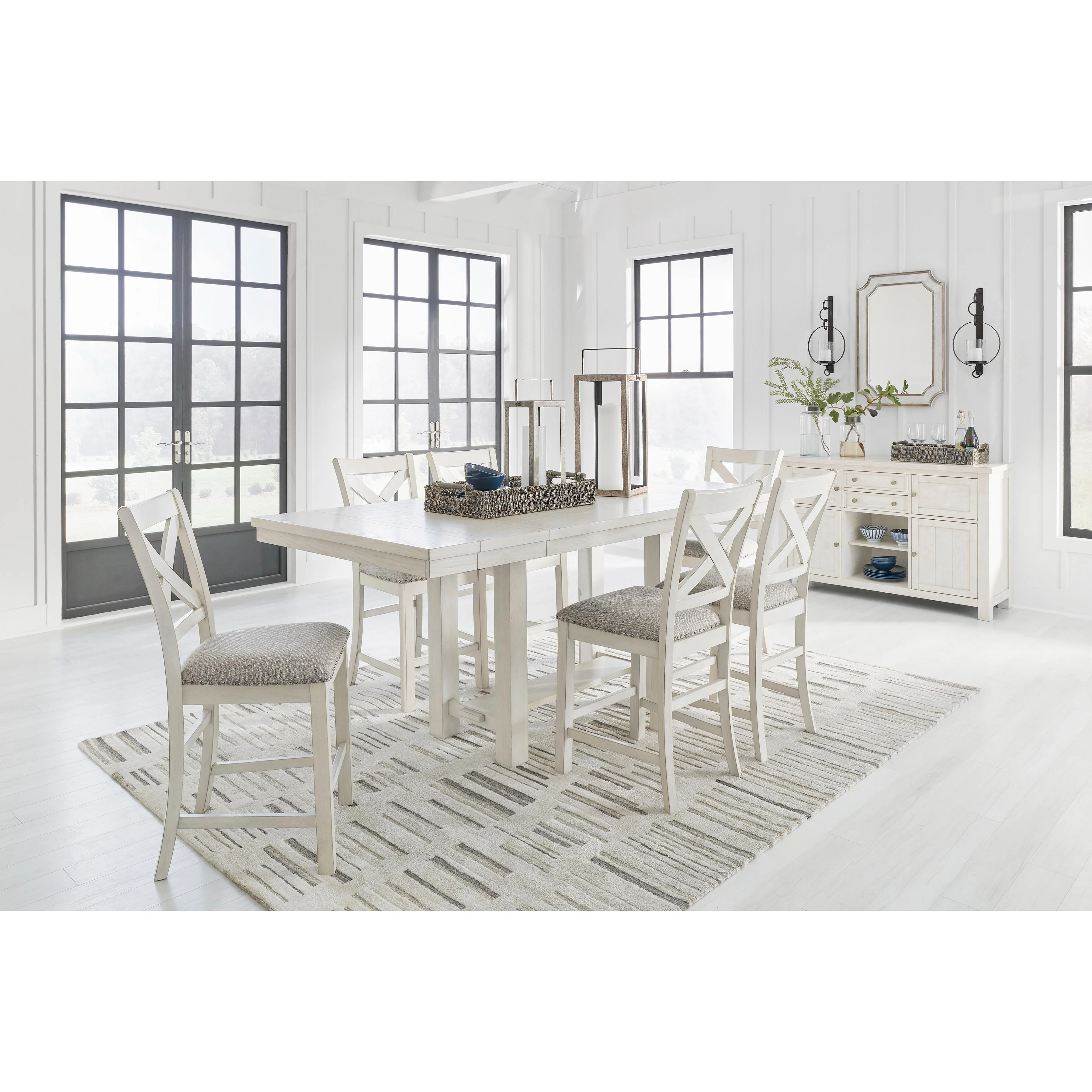 Signature Design by Ashley Robbinsdale D642D5 7 pc Counter Height Dining Set - Image 1