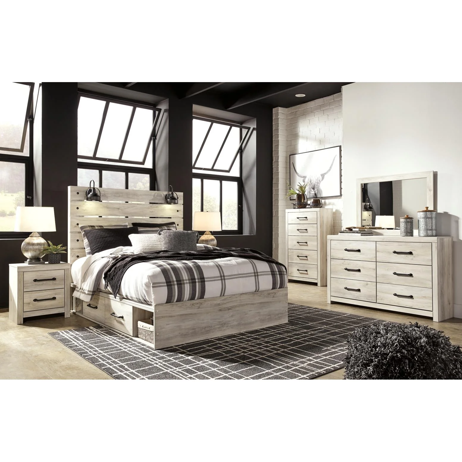 Signature Design by Ashley Cambeck B192B100 8 pc Queen Panel Bedroom Set - Image 1