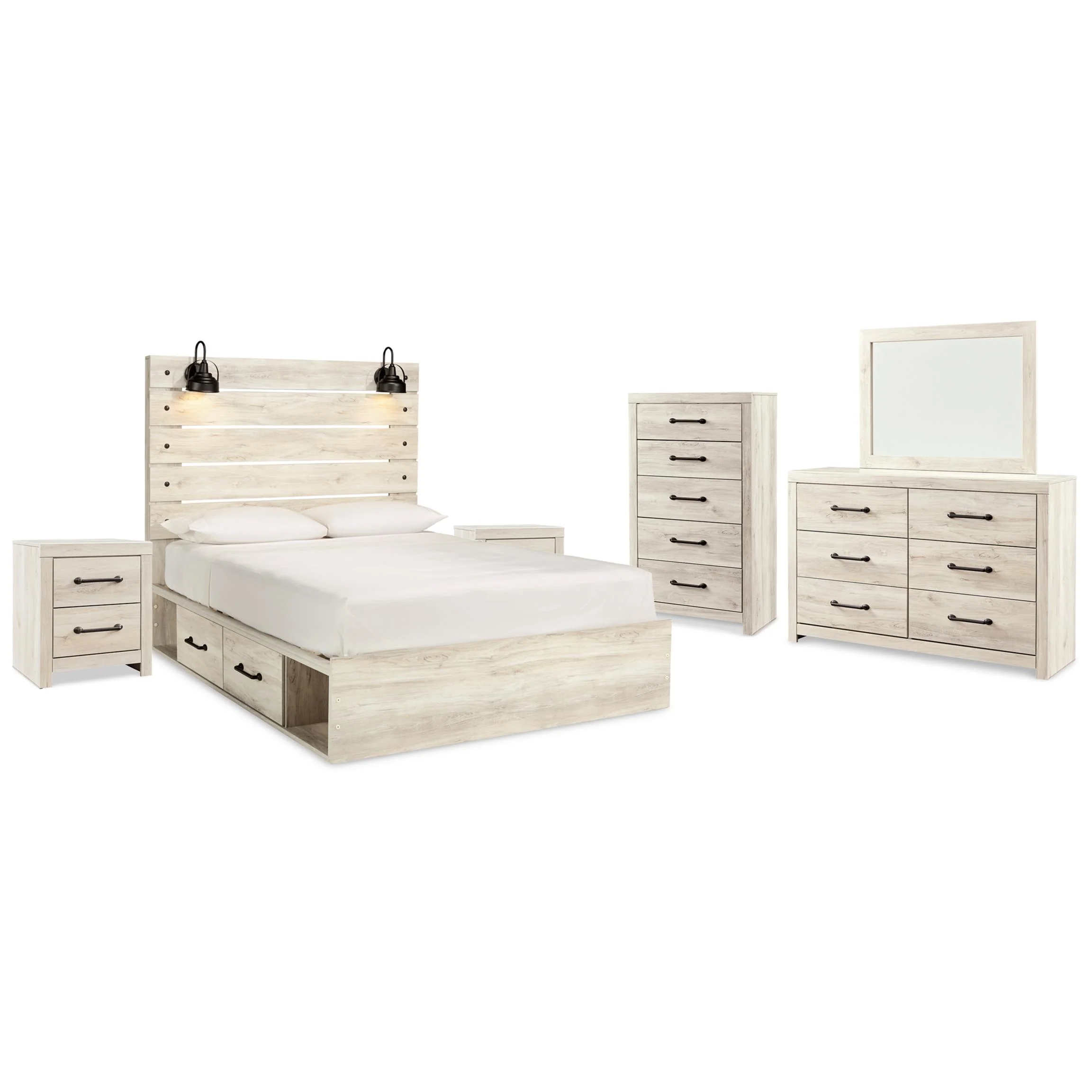 Signature Design by Ashley Cambeck B192B100 8 pc Queen Panel Bedroom Set - Image 2