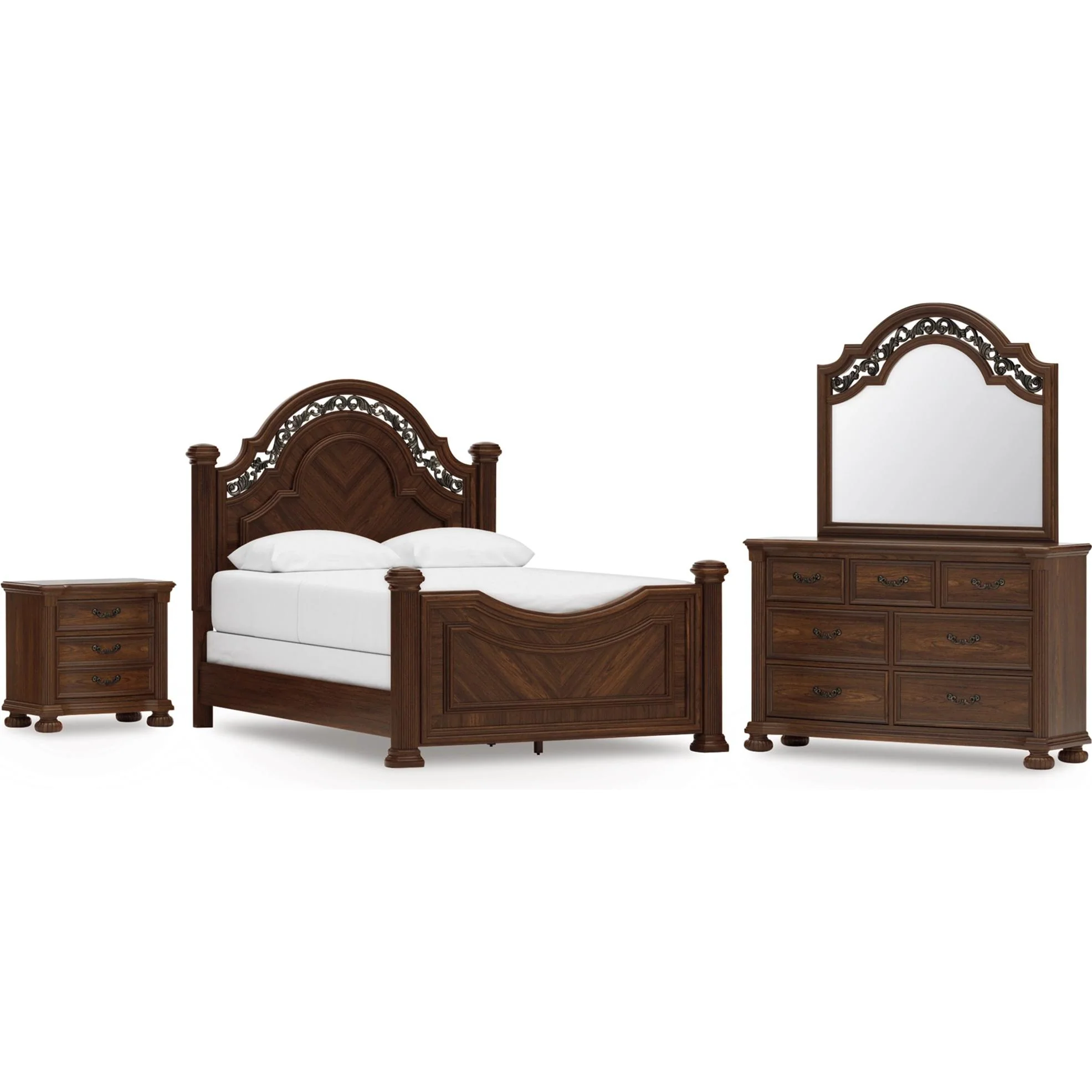 Signature Design by Ashley Lavinton B764B13 6 pc Queen Poster Bedroom Set - Image 1