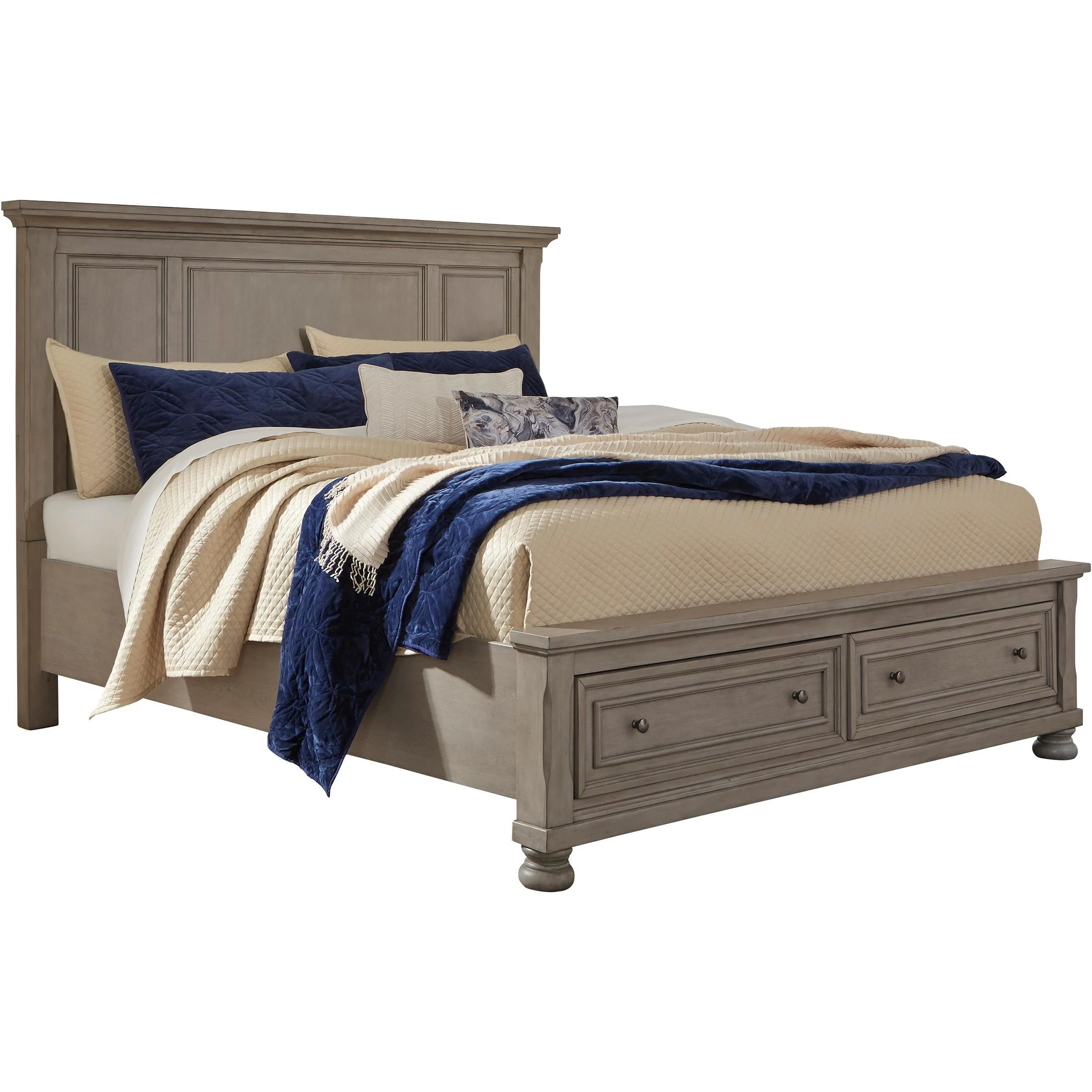 Signature Design by Ashley Lettner B733B46 6 pc Queen Panel Bedroom Set - Image 2