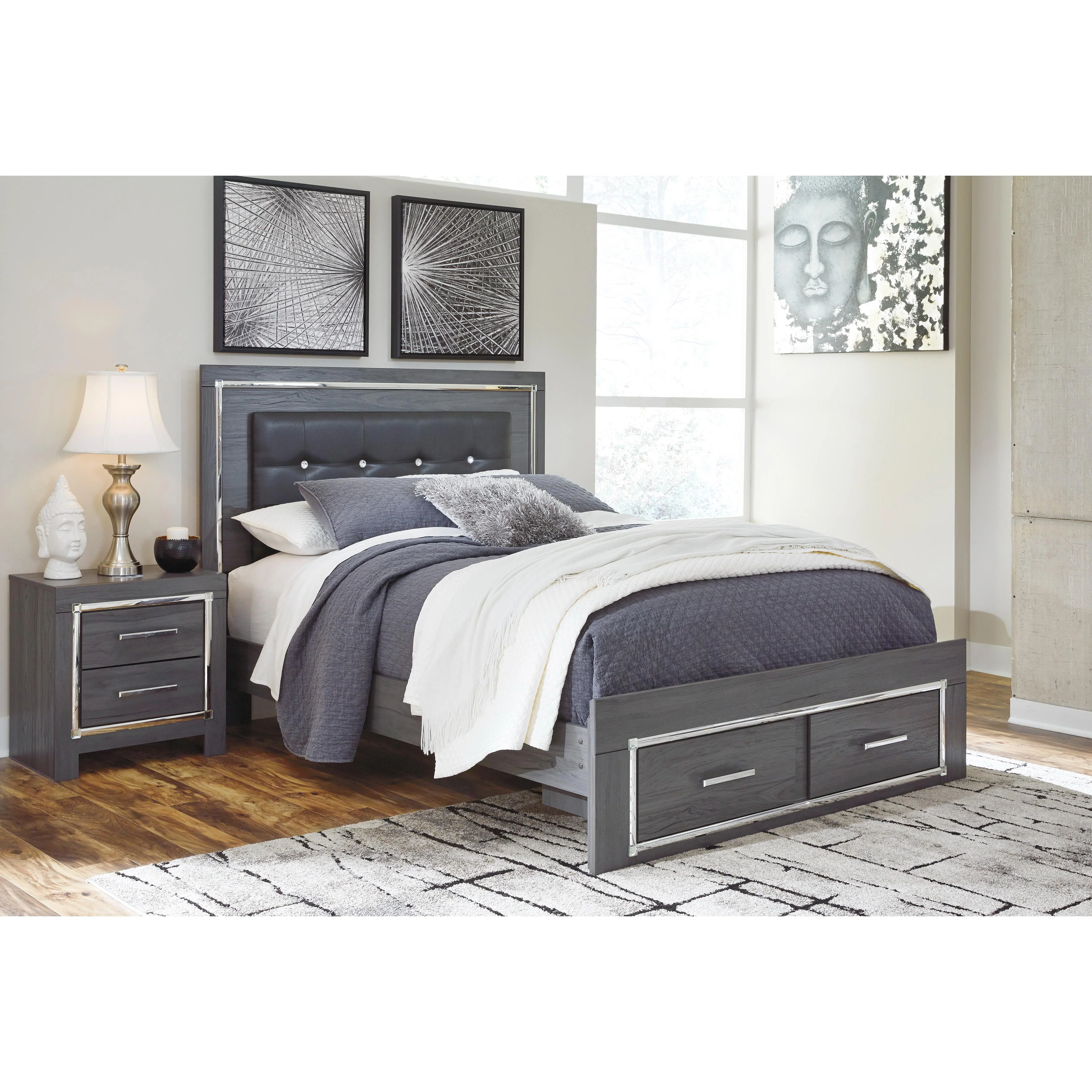 Signature Design by Ashley Lodanna B214B16 6 pc Queen Panel Bedroom Set - Image 2