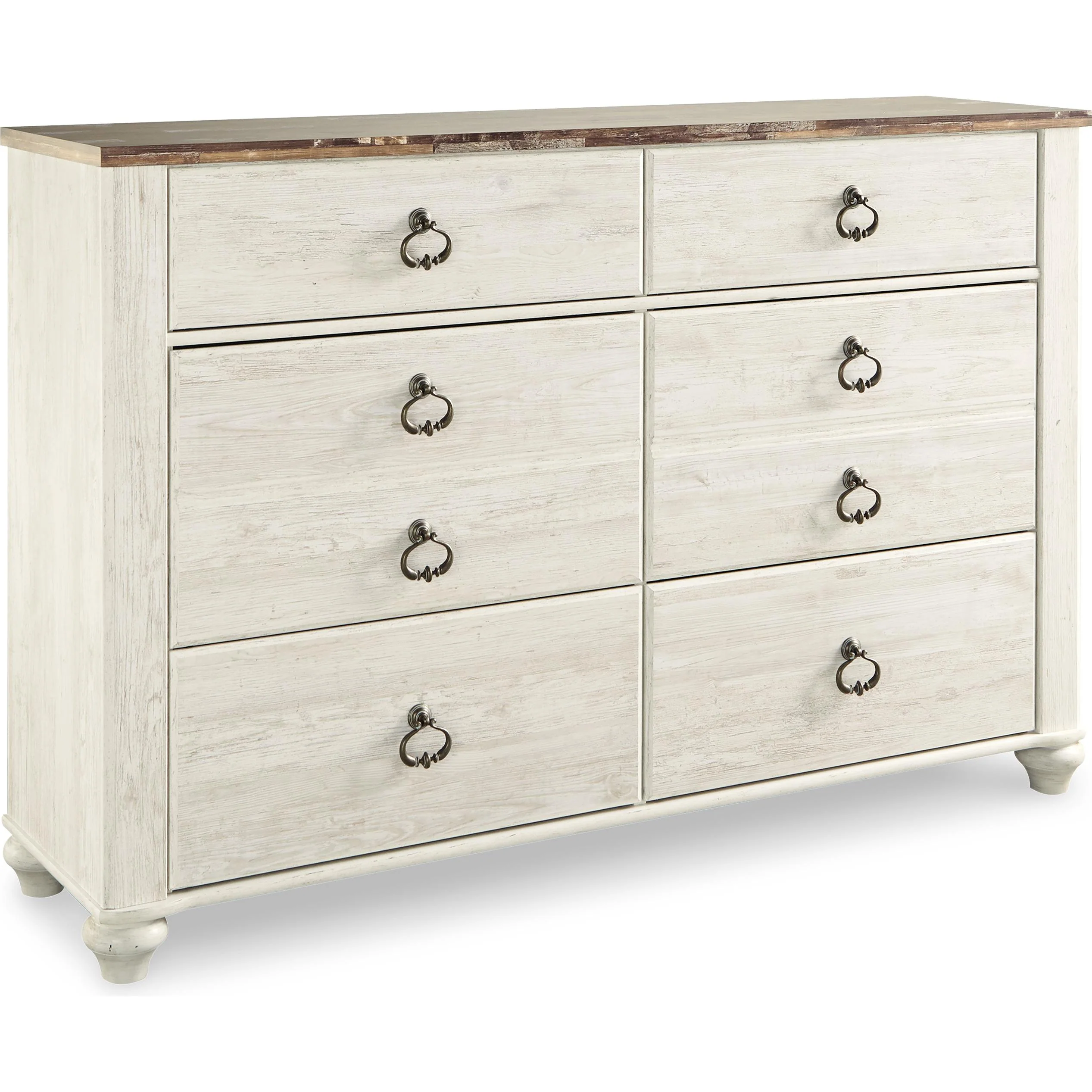 Signature Design by Ashley Willowton B267B57 7 pc Queen Sleigh Bedroom Set - Image 3