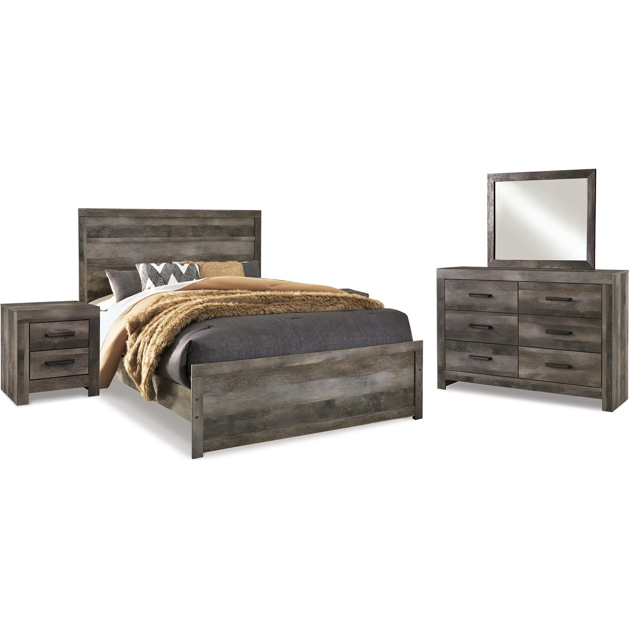 Signature Design by Ashley Wynnlow B440B36 7 pc Queen Panel Bedroom Set - Image 1