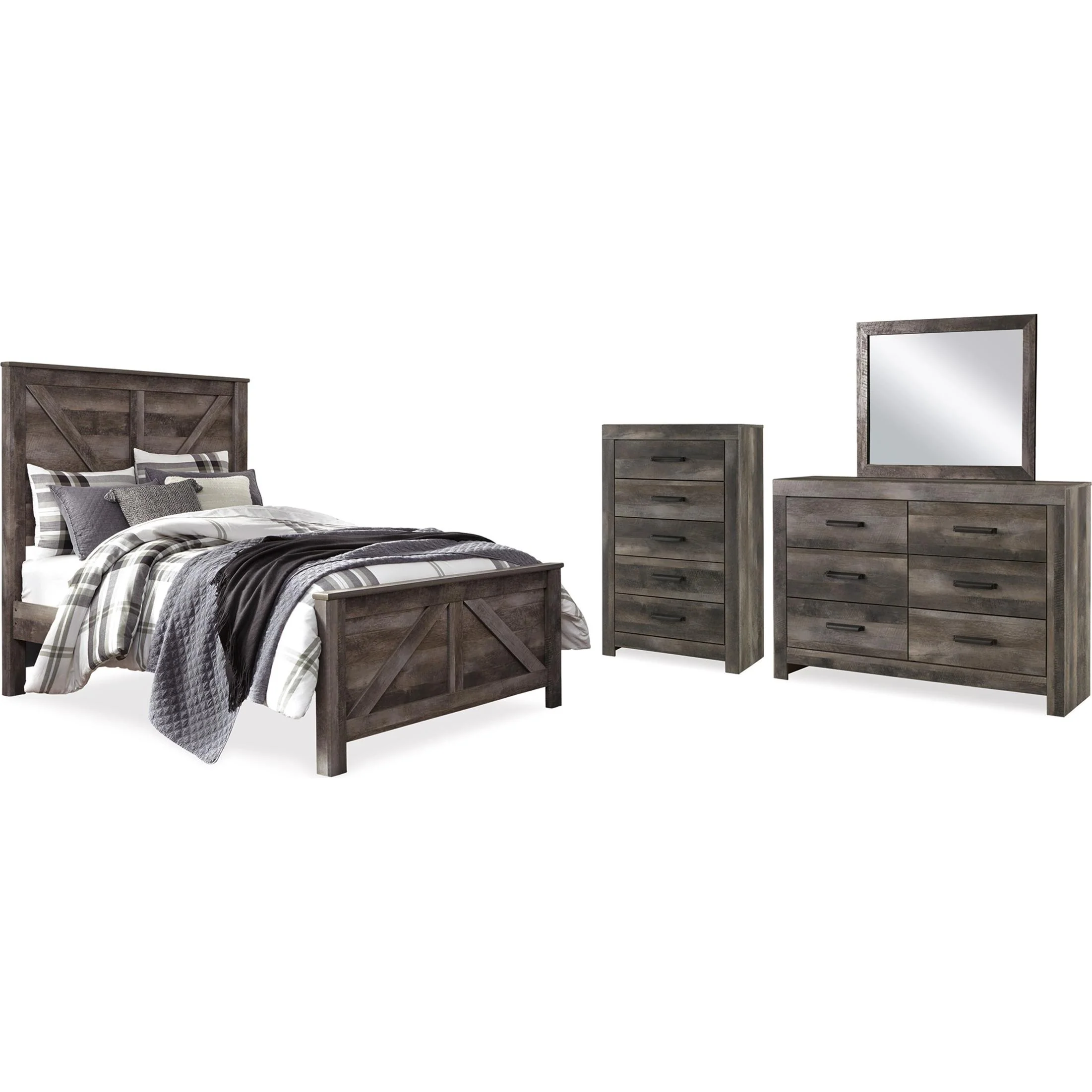 Signature Design by Ashley Wynnlow B440B37 6 pc Queen Panel Bedroom Set - Image 1
