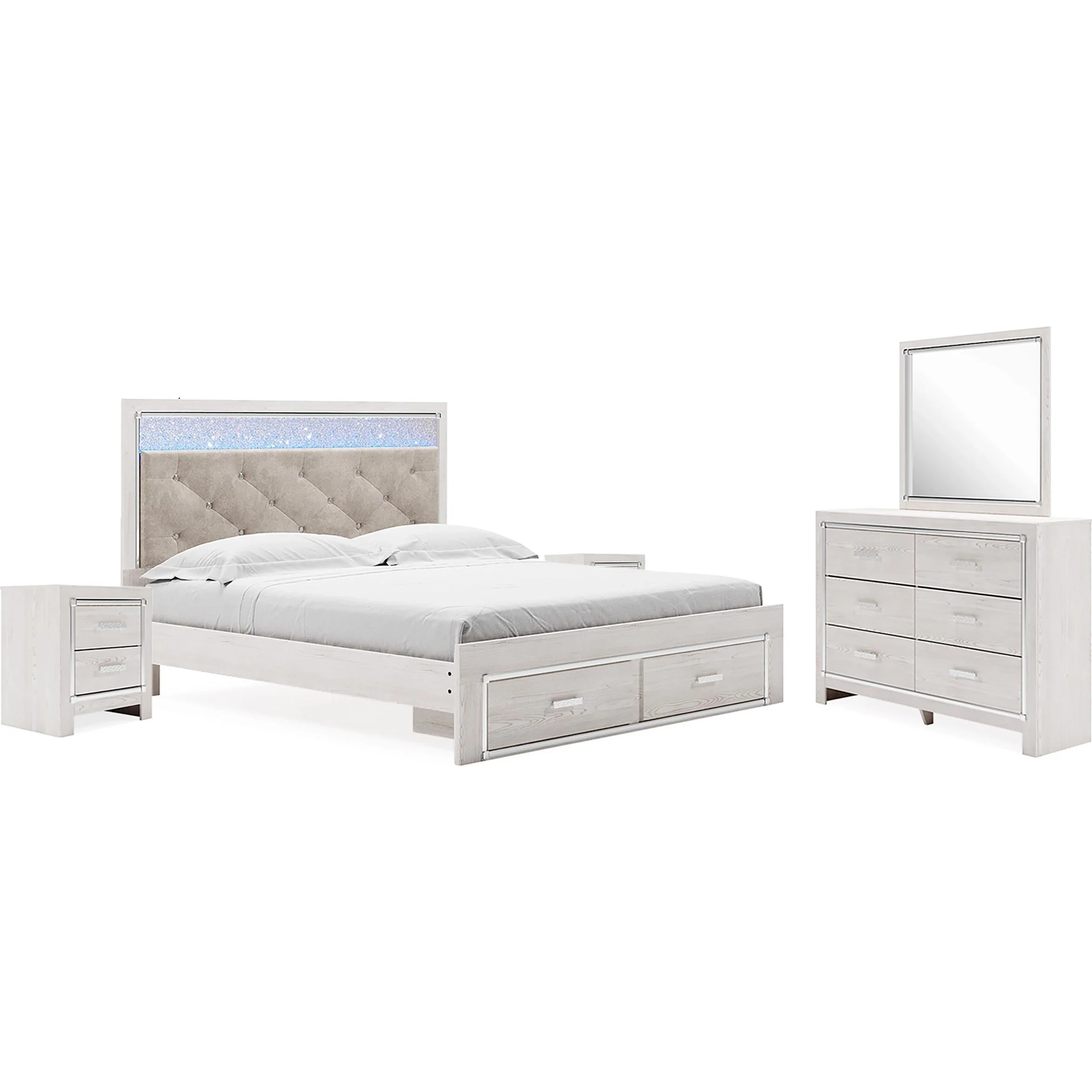 Signature Design by Ashley Altyra B2640B37 8 pc King Panel Bedroom Set - Image 1
