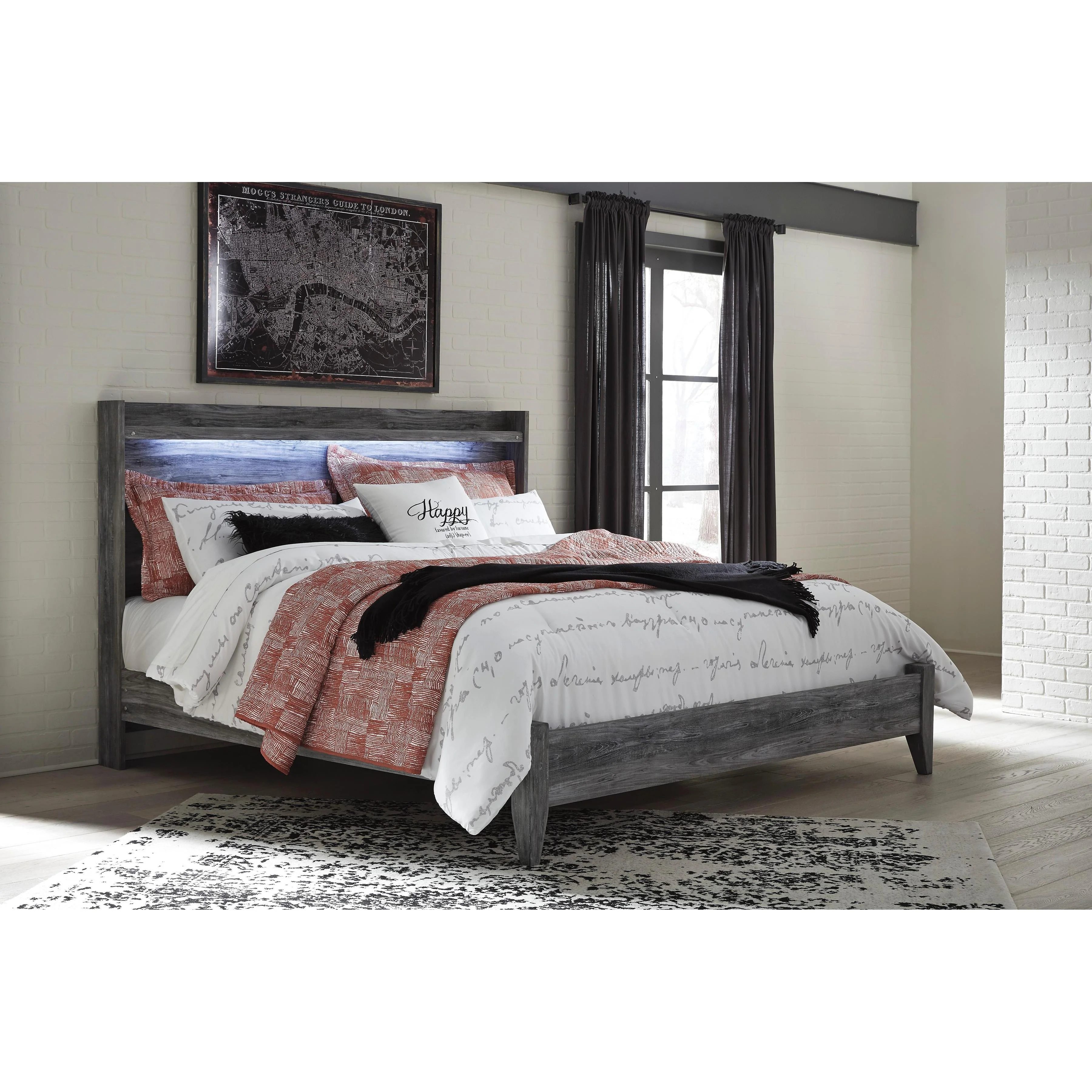 Signature Design by Ashley Baystorm B221B72 7 pc King Panel Bedroom Set - Image 2