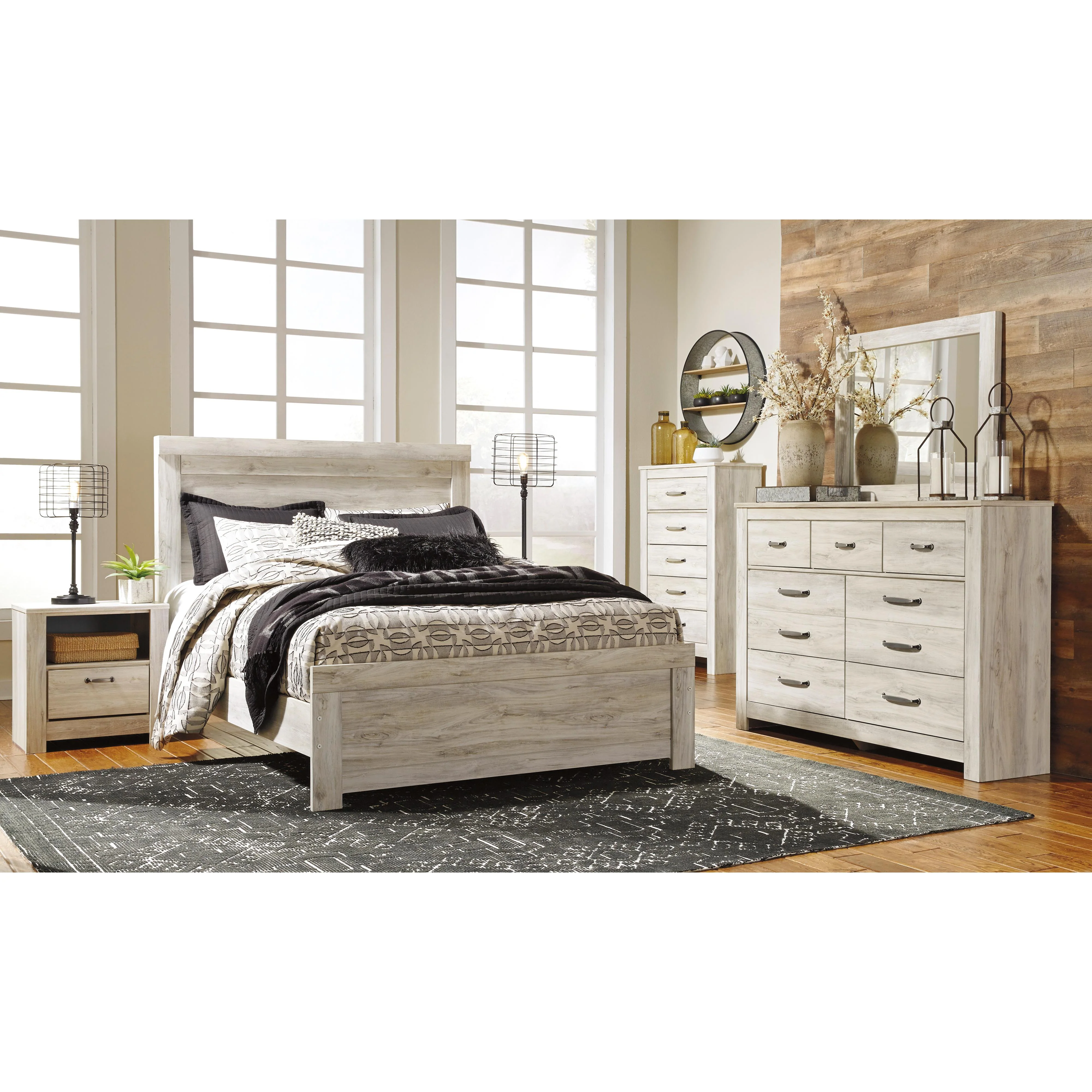 Signature Design by Ashley Bellaby B331B20 8 pc King Panel Bedroom Set - Image 1