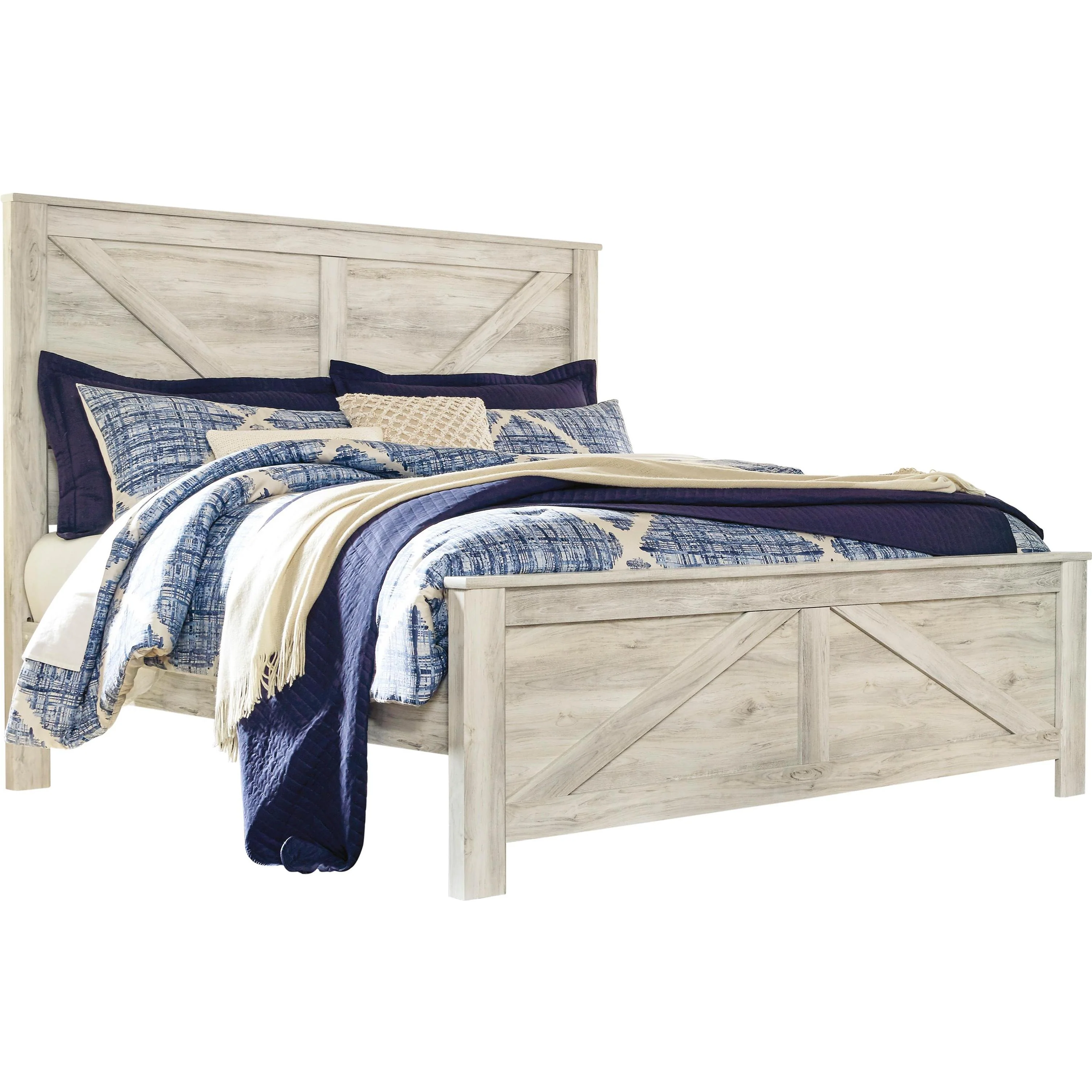Signature Design by Ashley Bellaby B331B22 7 pc King Panel Bedroom Set - Image 2