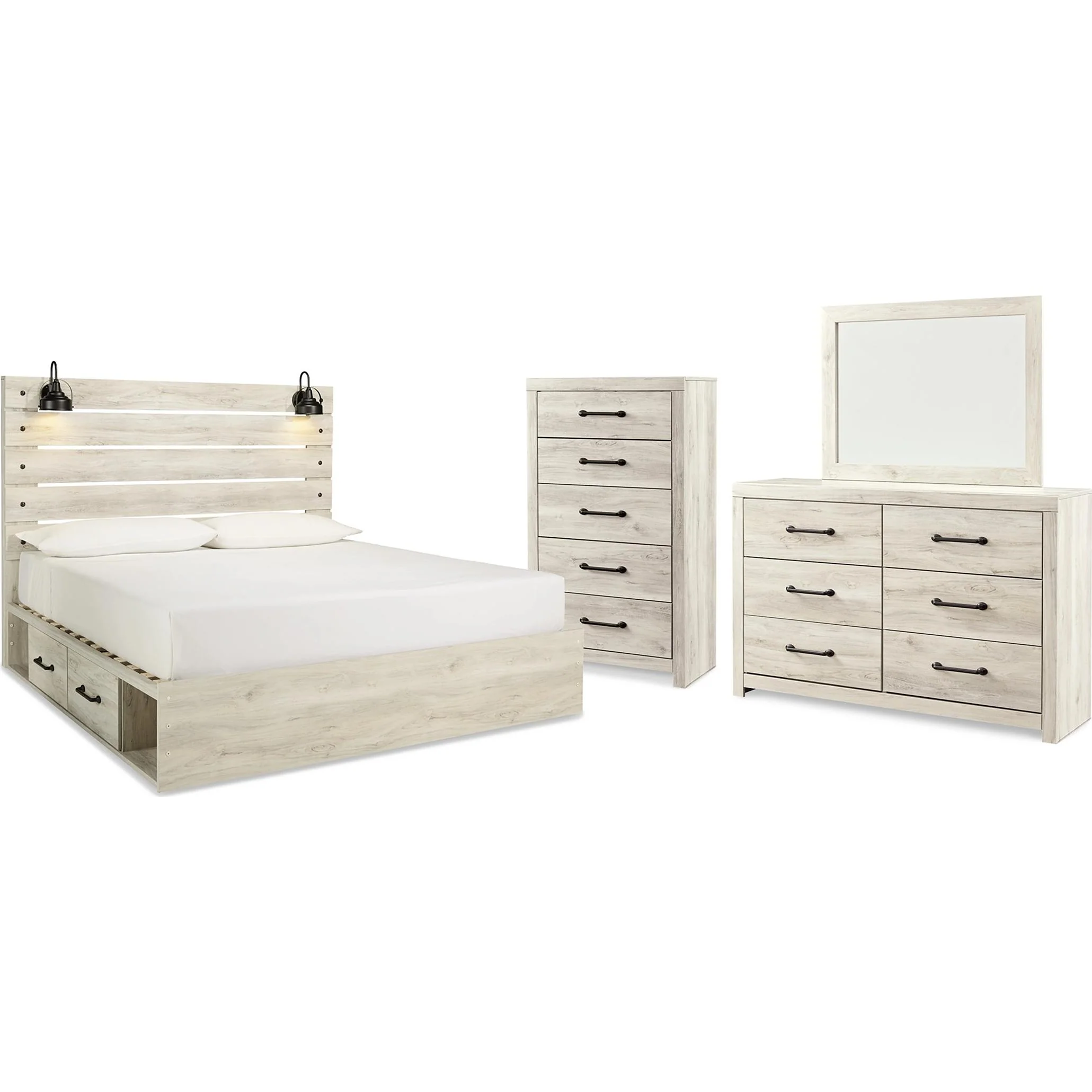 Signature Design by Ashley Cambeck B192B66 6 pc King Storage Panel Bedroom Set - Image 1