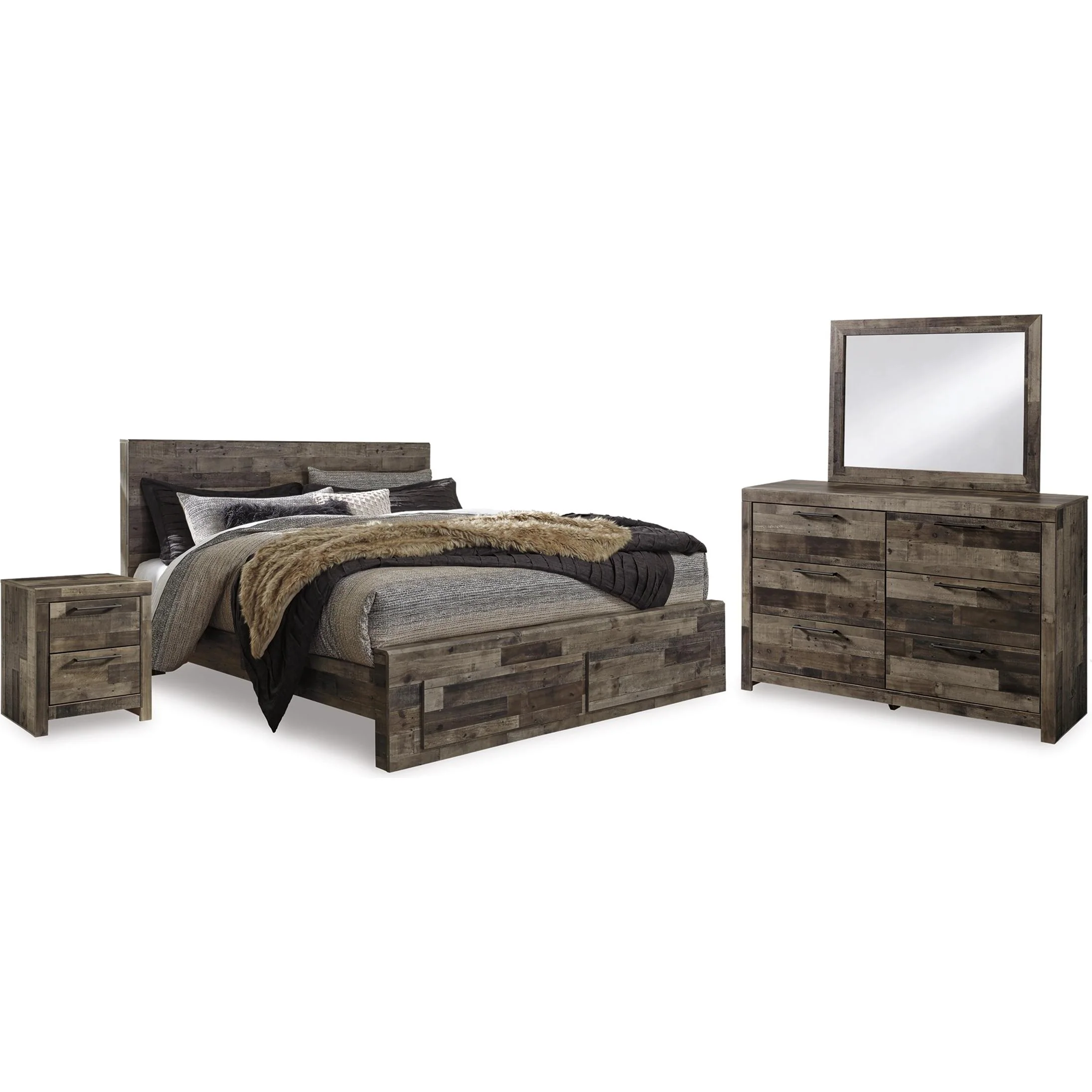 Benchcraft Derekson B200B64 7 pc King Panel Bedroom Set - Image 1
