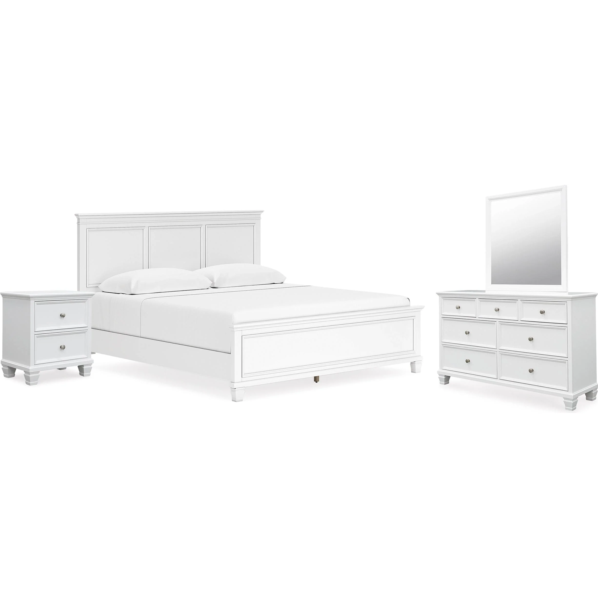 Signature Design by Ashley Fortman B680B17 6 pc King Panel Bedroom Set - Image 1
