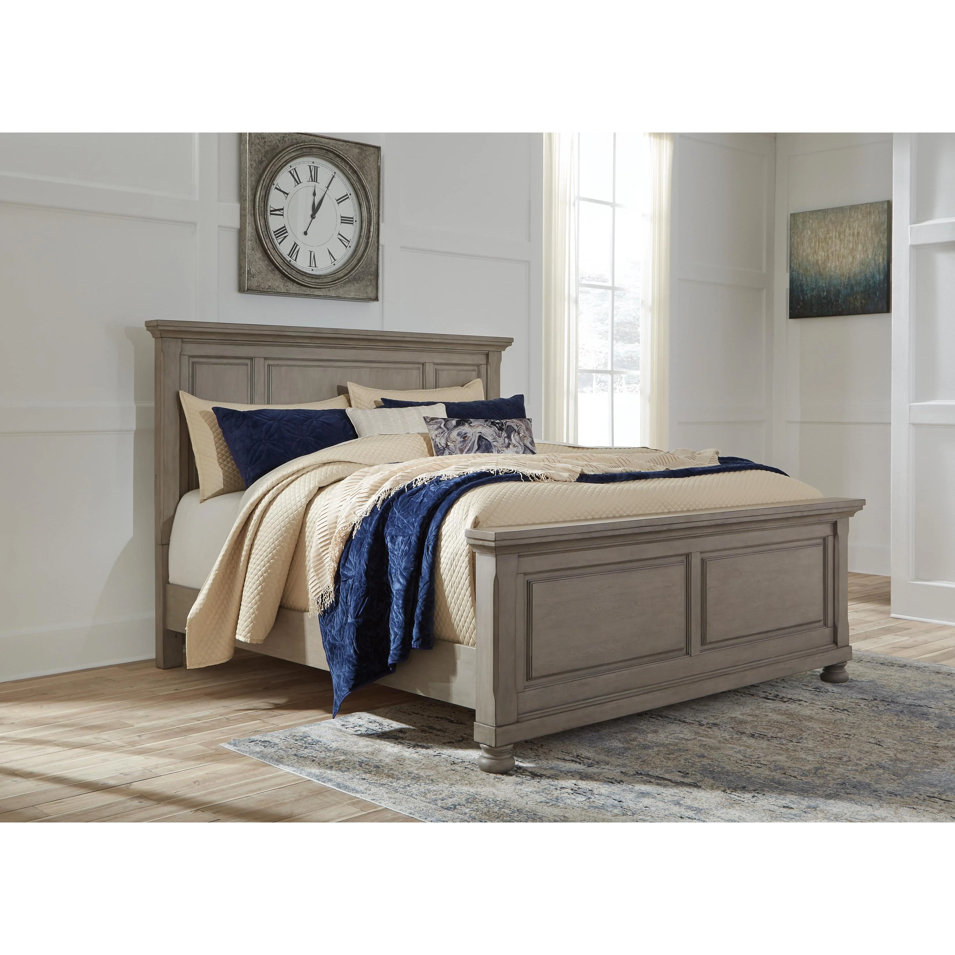 Signature Design by Ashley Lettner B733B48 7 pc King Panel Bedroom Set - Image 2