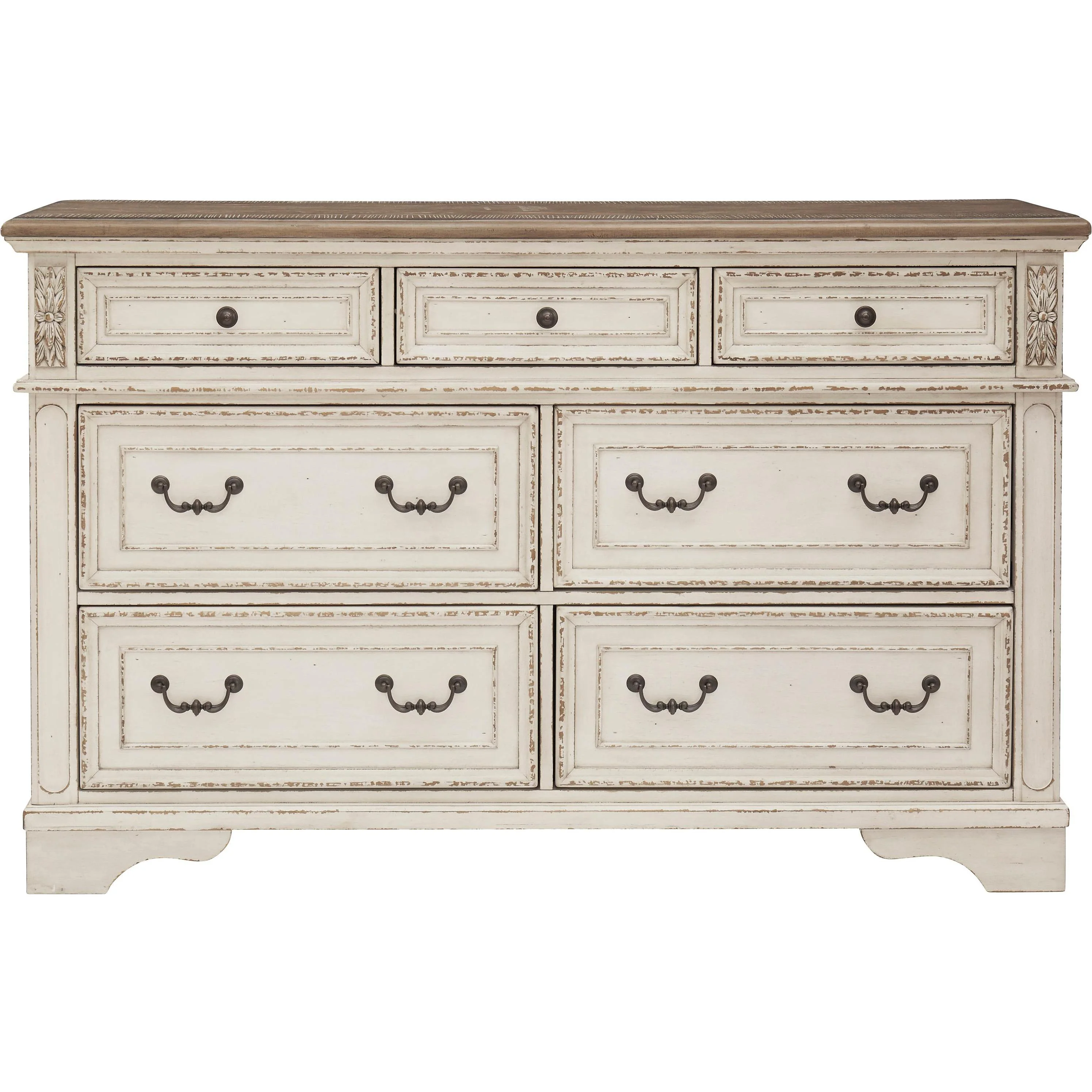 Signature Design by Ashley Realyn B743B25 6 pc California King Upholstered Panel Bedroom Set - Image 3