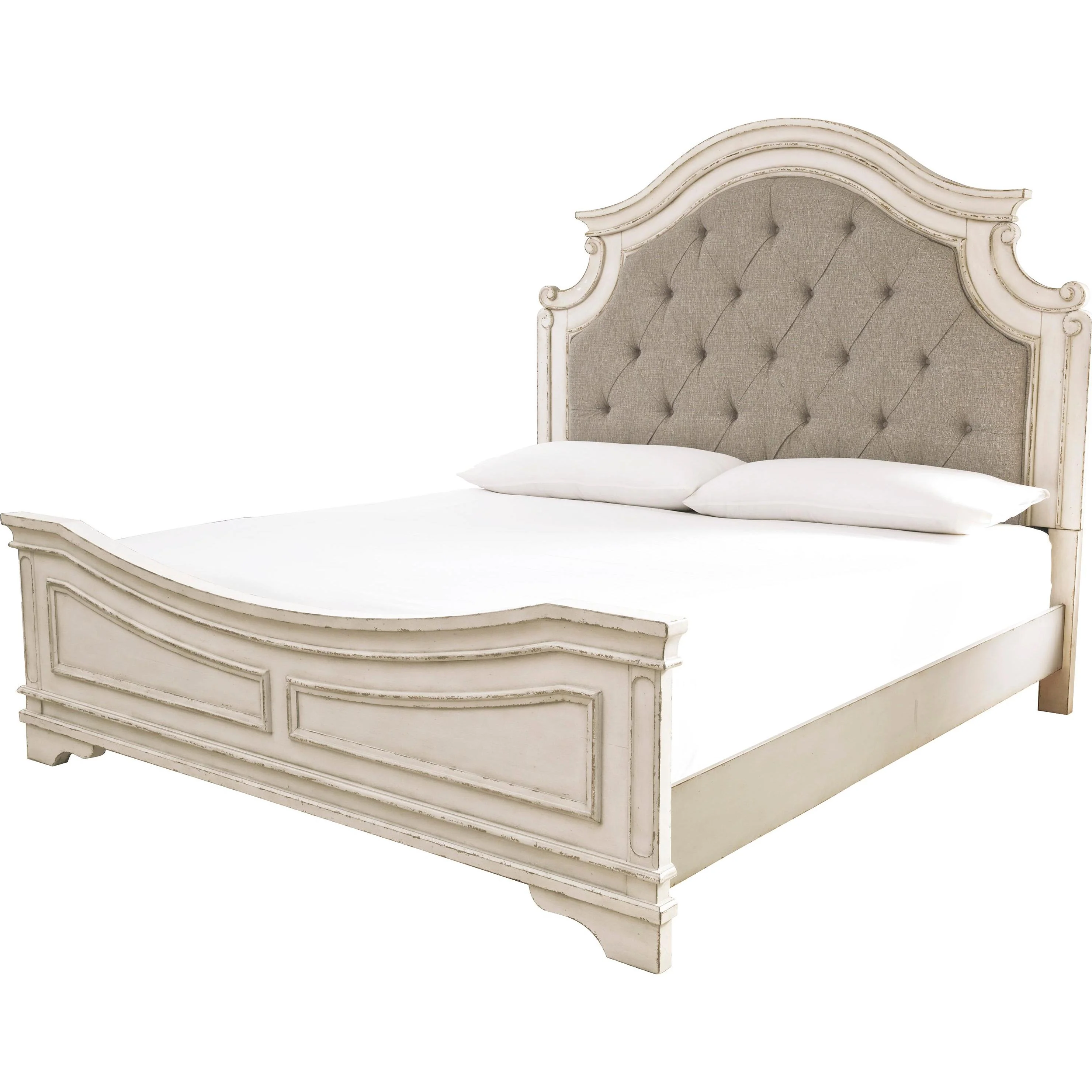 Signature Design by Ashley Realyn B743B48 8 pc King Upholstered Panel Bedroom Set - Image 2