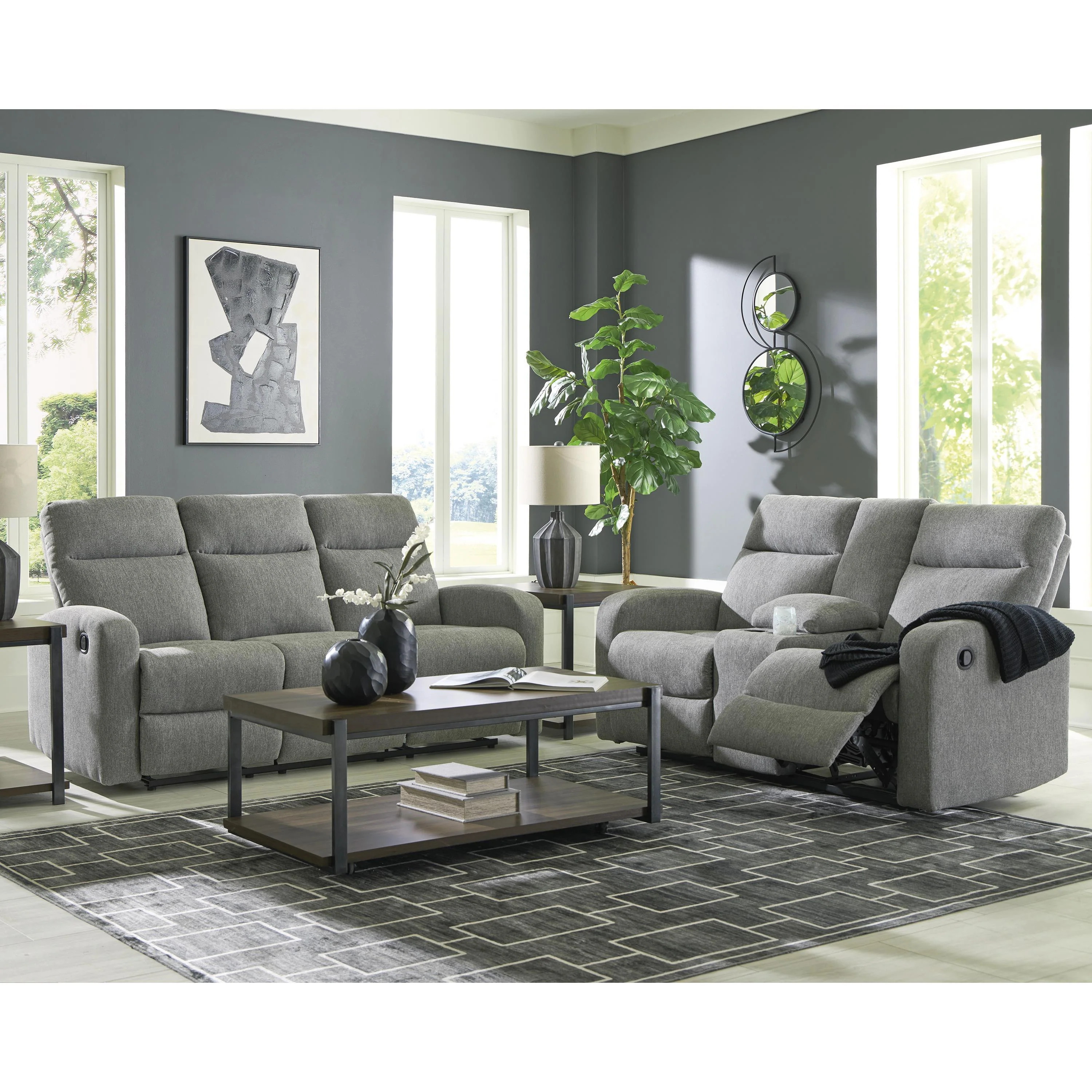 Signature Design by Ashley Gauntlet PC42204U1 2 pc Reclining Living Room Set - Image 1