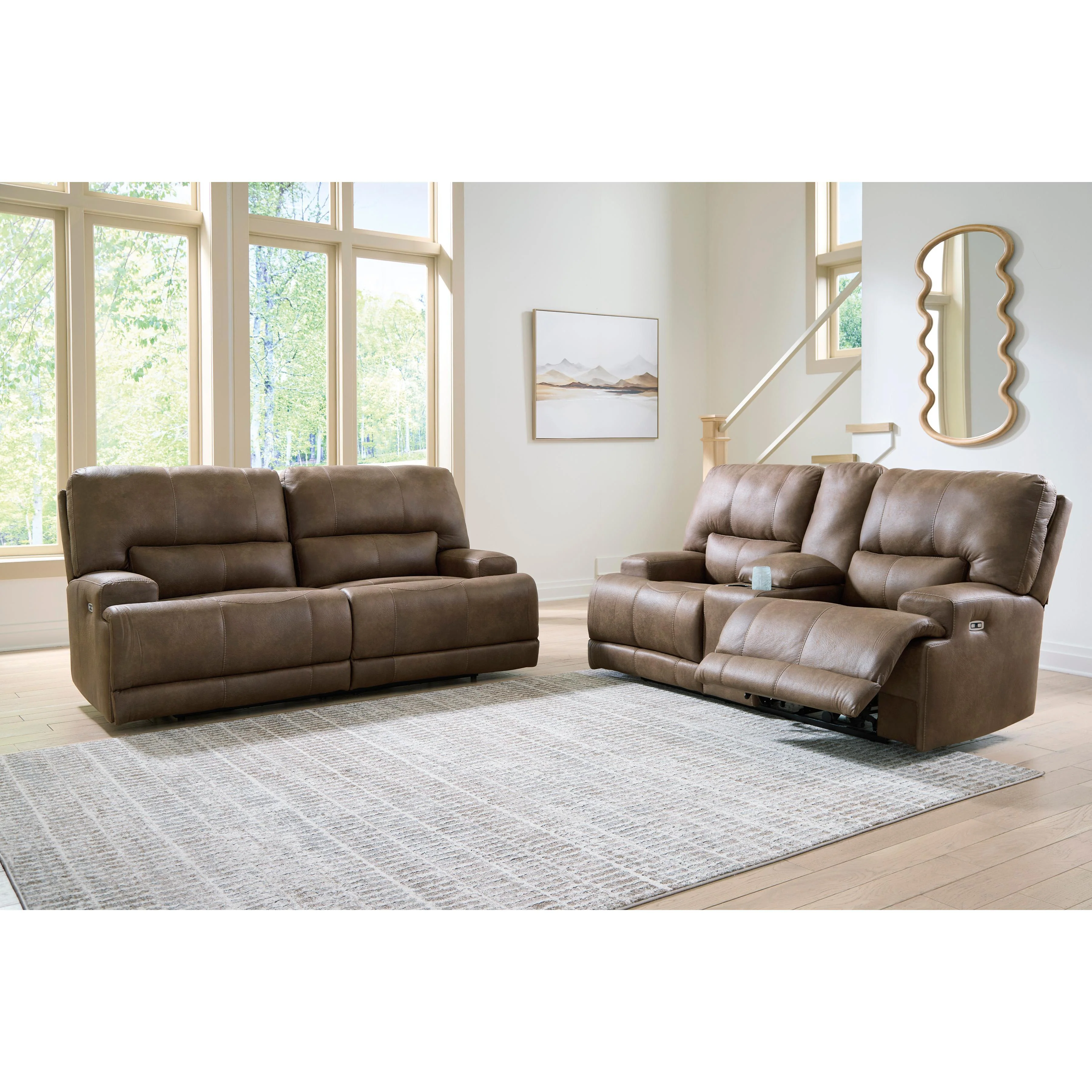 Signature Design by Ashley Beckley Place PC91802 2 pc Power Reclining Living Room Set - Image 2