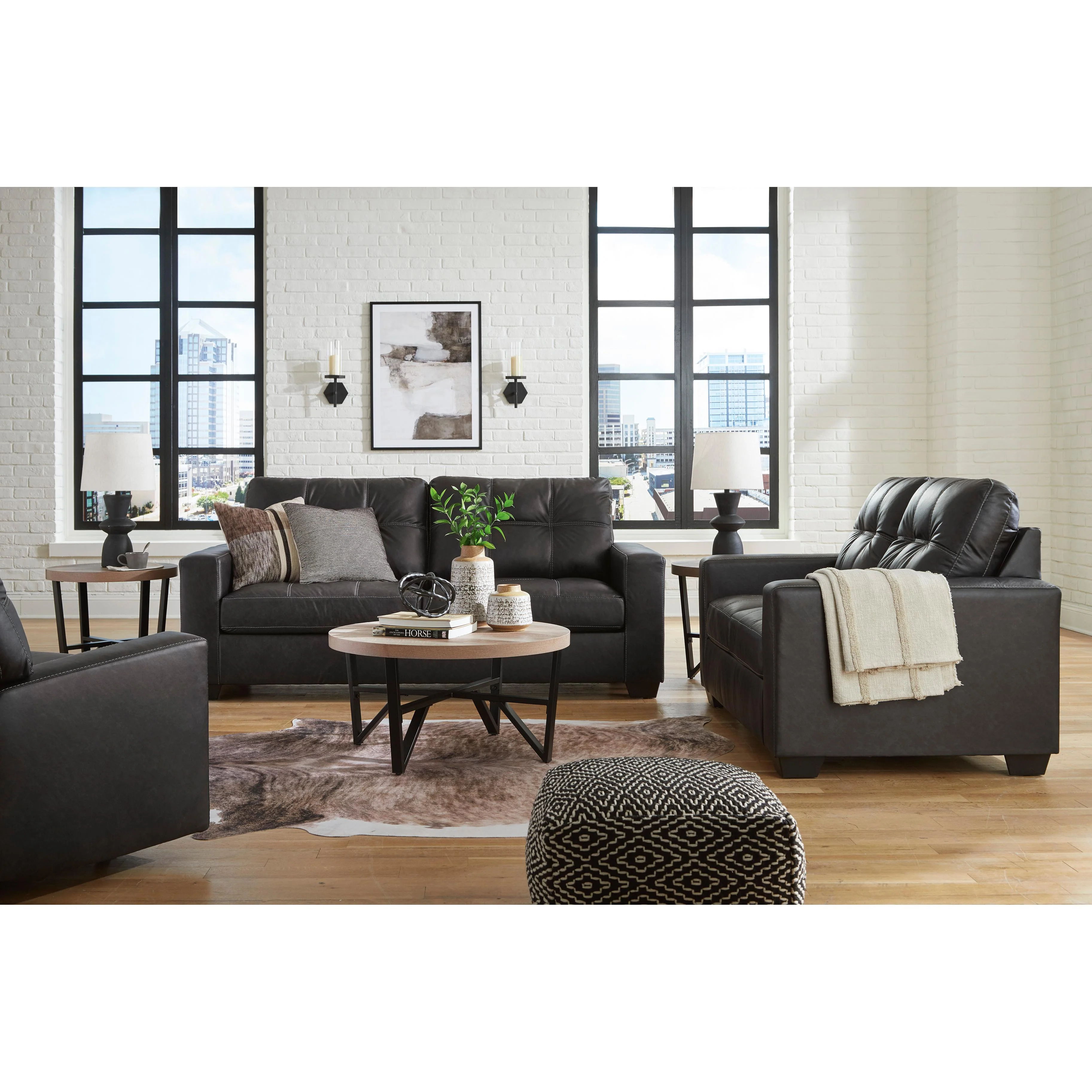 Benchcraft Barlin Mills 17004U2 3 pc Sofa, Loveseat and Recliner Set - Image 2
