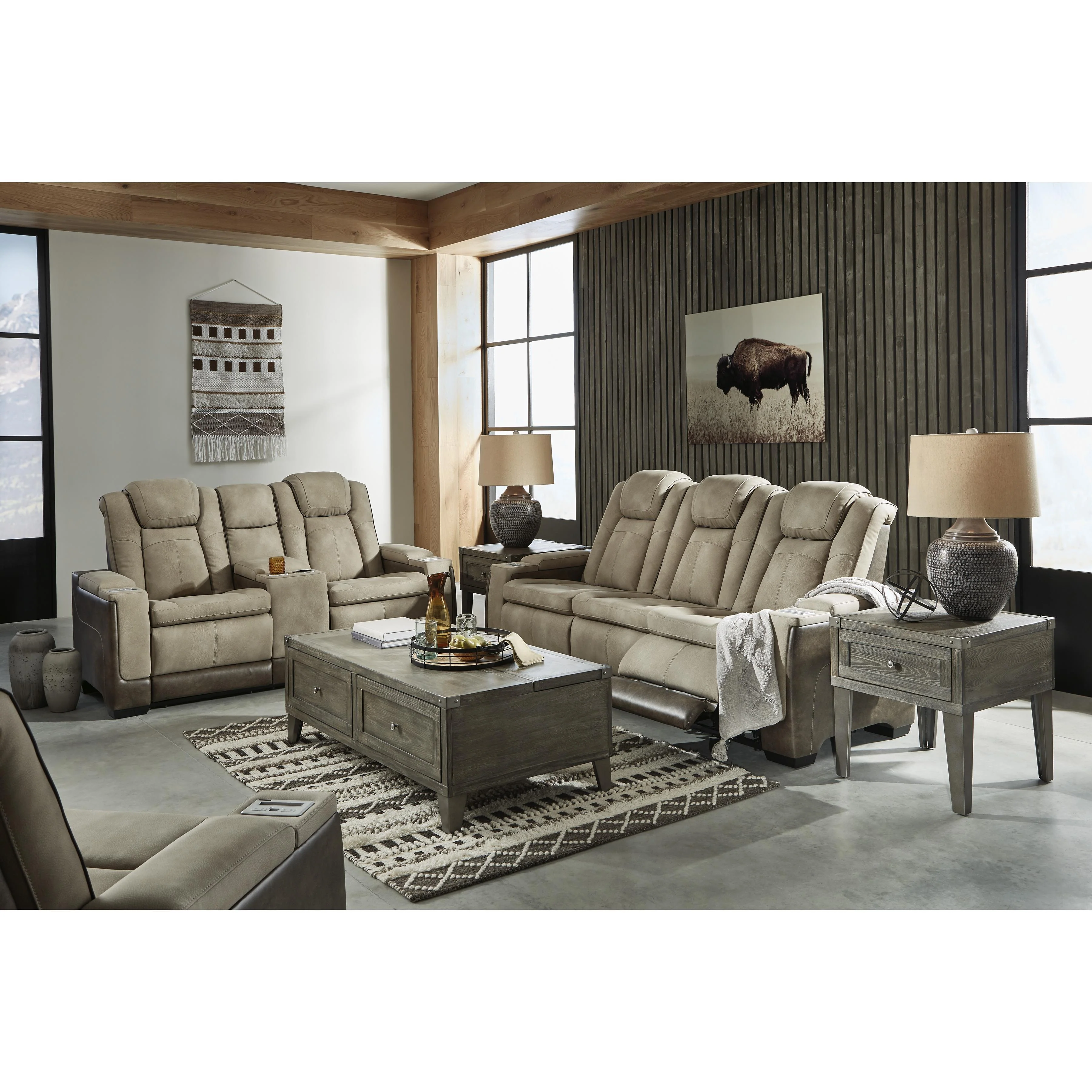 Signature Design by Ashley Next-Gen Durapella 22003U2 3 pc Power Reclining Living Room Set - Image 1