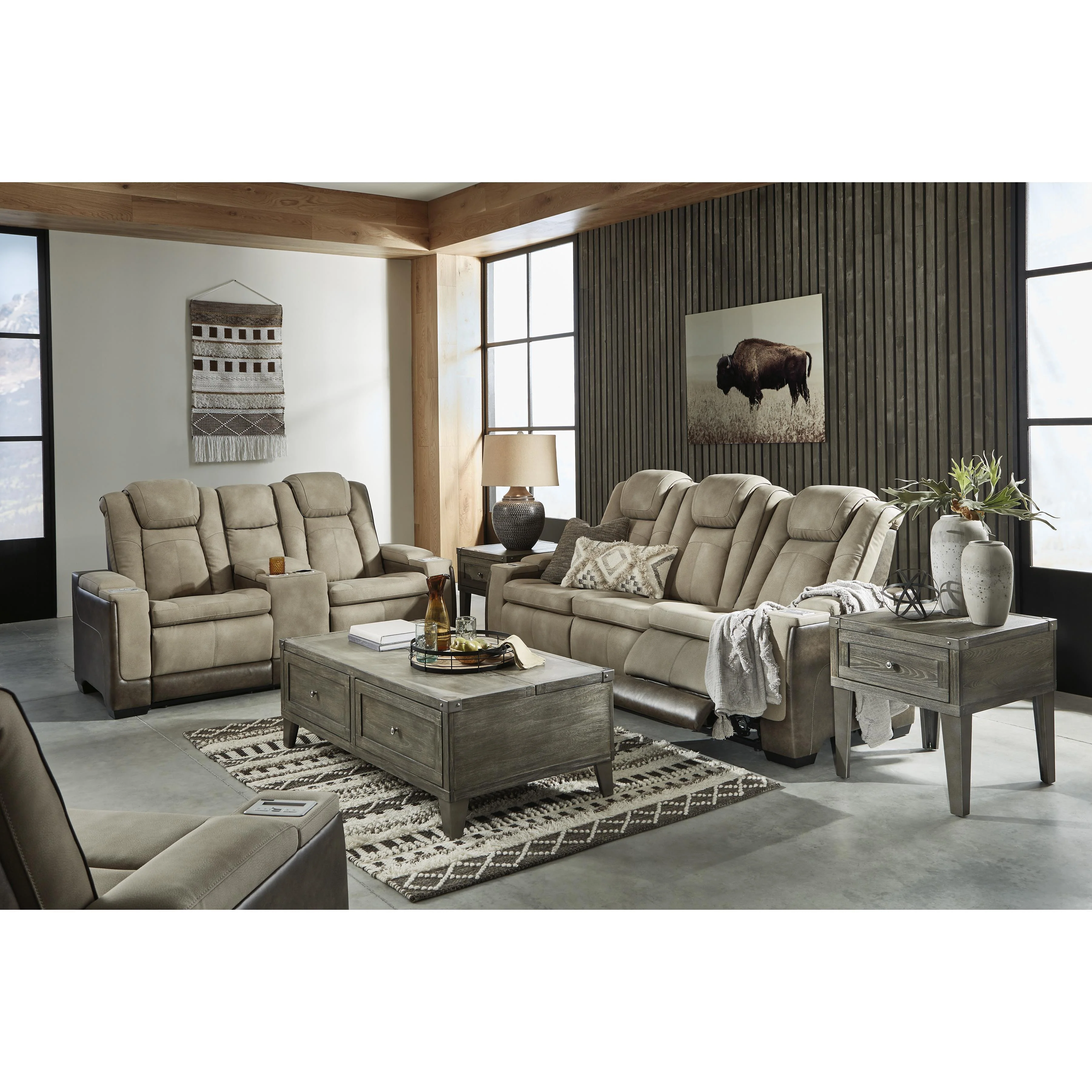 Signature Design by Ashley Next-Gen Durapella 22003U2 3 pc Power Reclining Living Room Set - Image 3