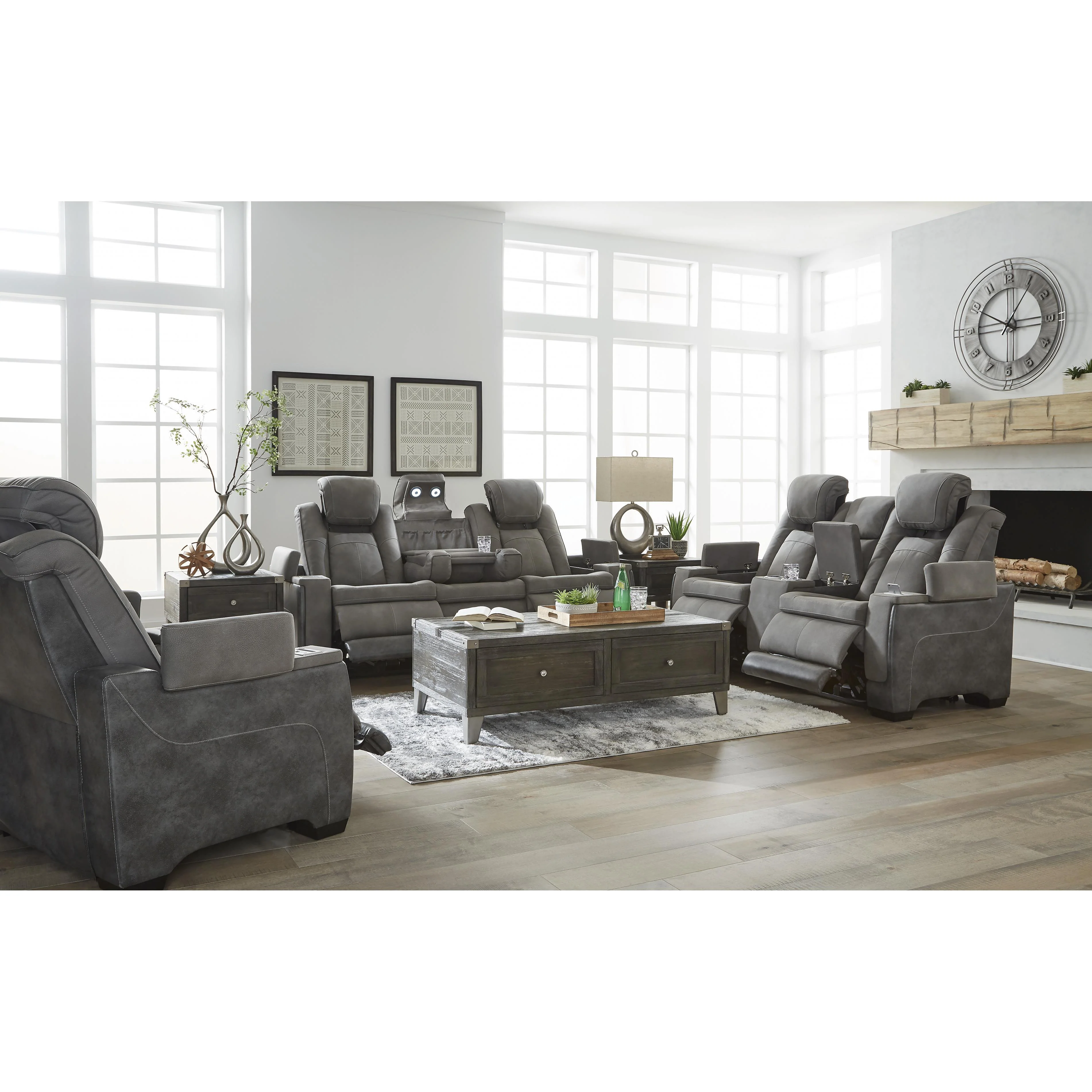Signature Design by Ashley Next-Gen Durapella 22004U2 3 pc Power Reclining Living Room Set - Image 2
