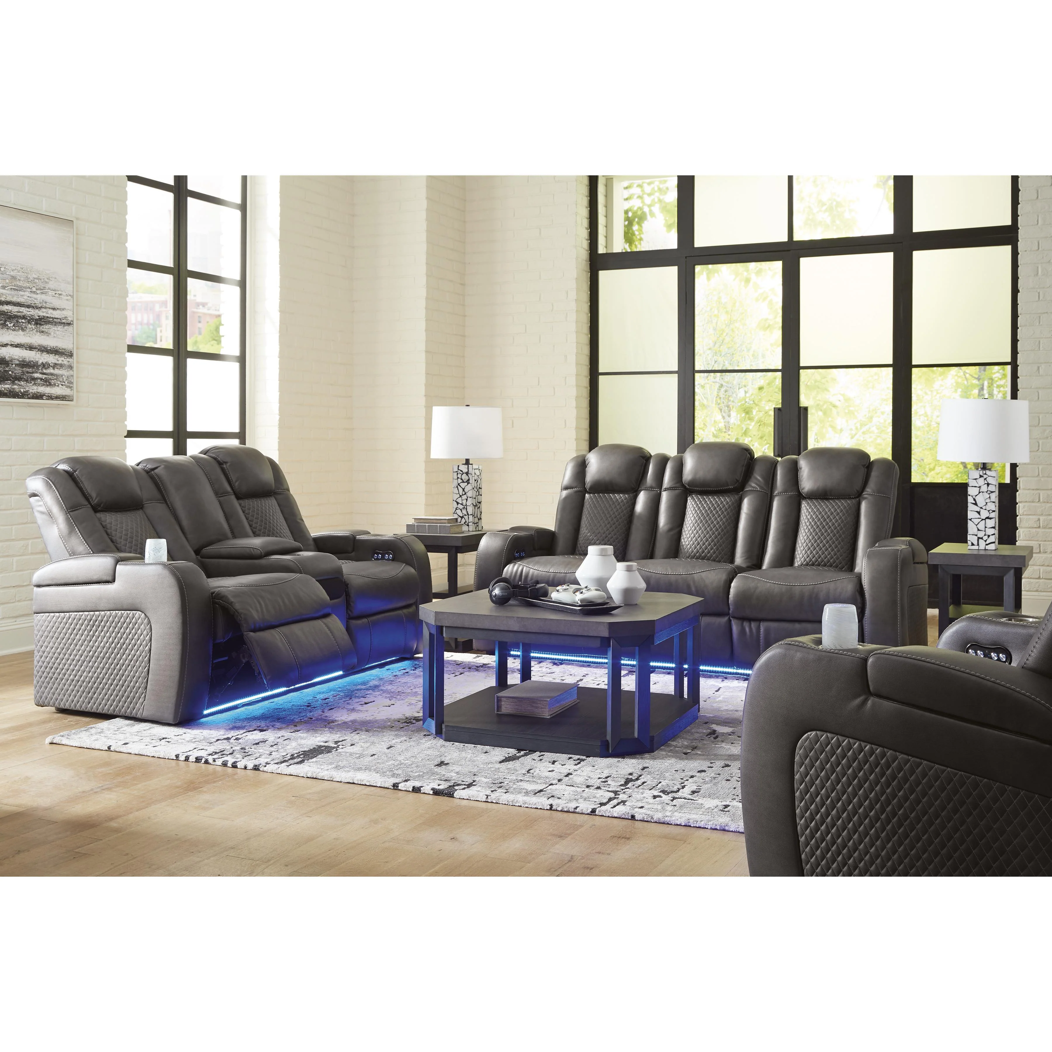 Signature Design by Ashley Fyne-Dyme 36602U2 3 pc Power Reclining Living Room Set - Image 1