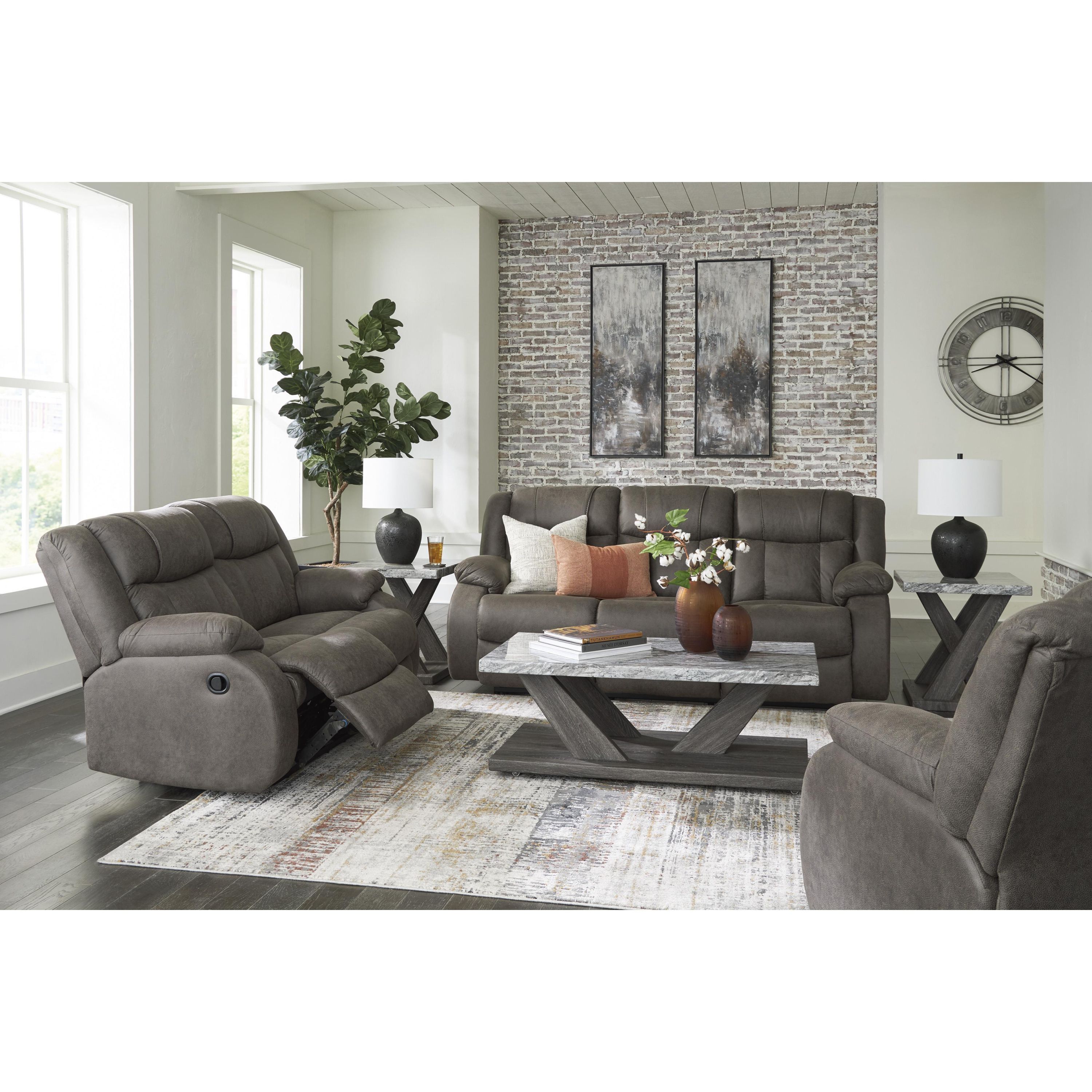 Signature Design by Ashley First Base 68804U2 3 pc Reclining Living Room Set - Image 2