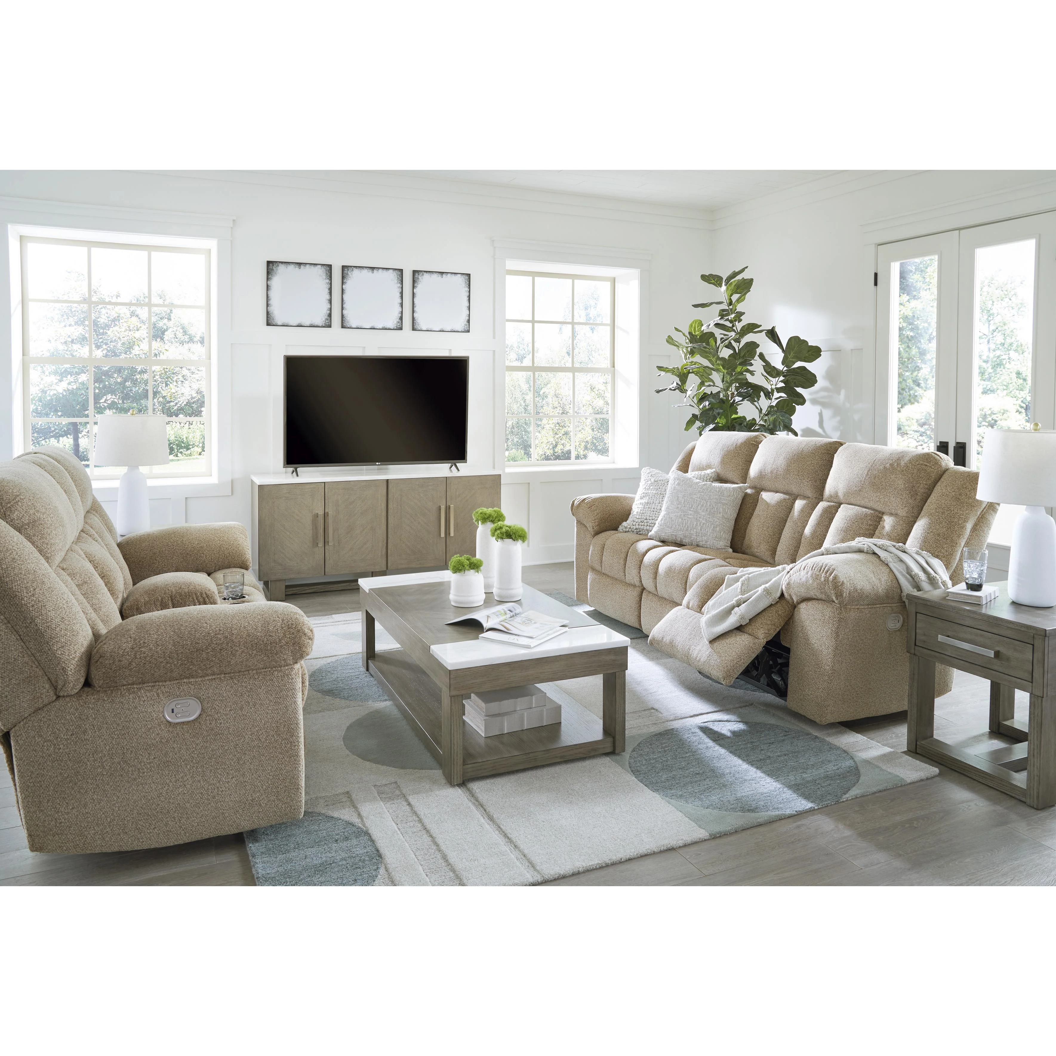 Signature Design by Ashley Tip-Off 69305U2 3 pc Power Reclining Living Room Set - Image 1
