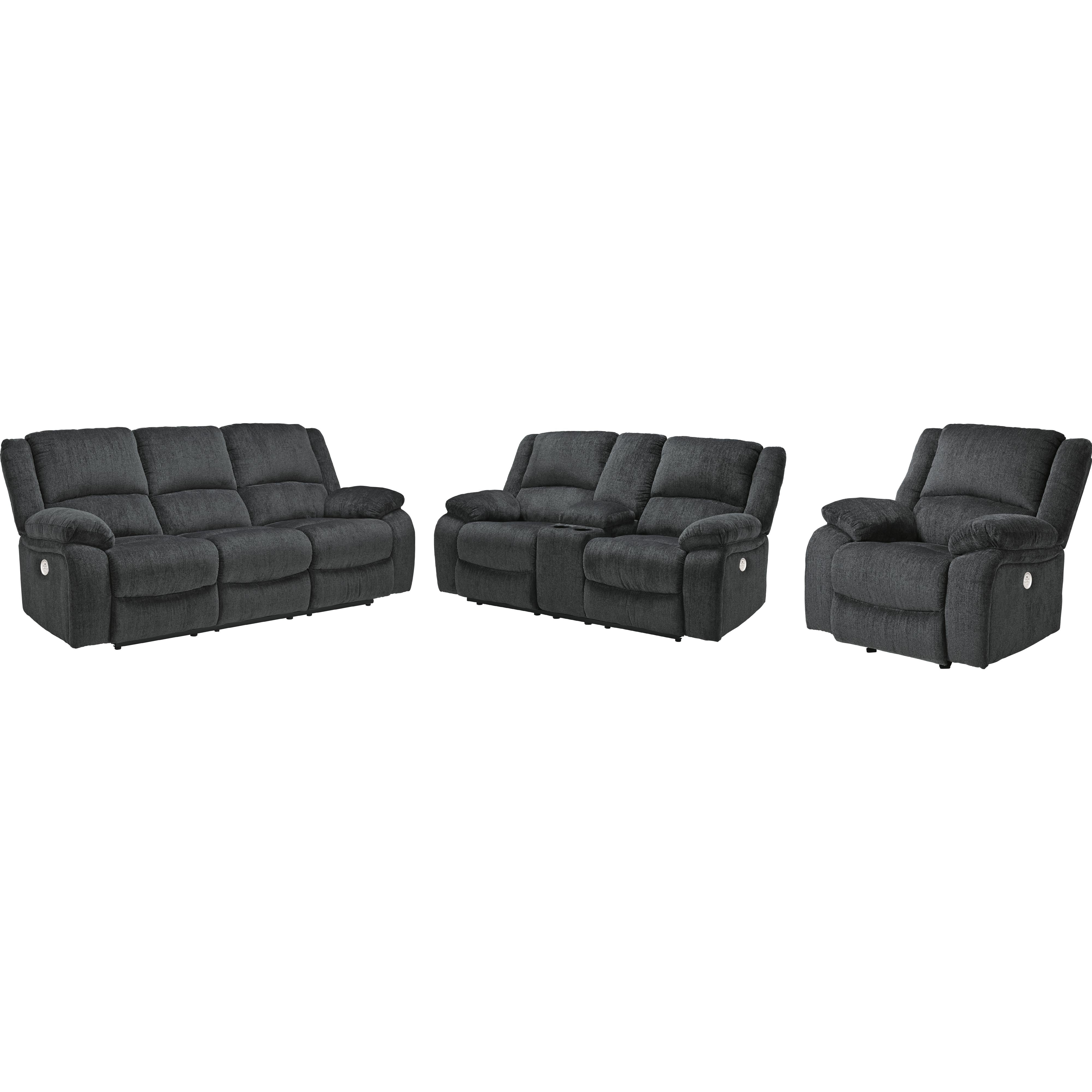Signature Design by Ashley Draycoll 76504U5 3 pc Power Reclining Living Room Set - Image 1