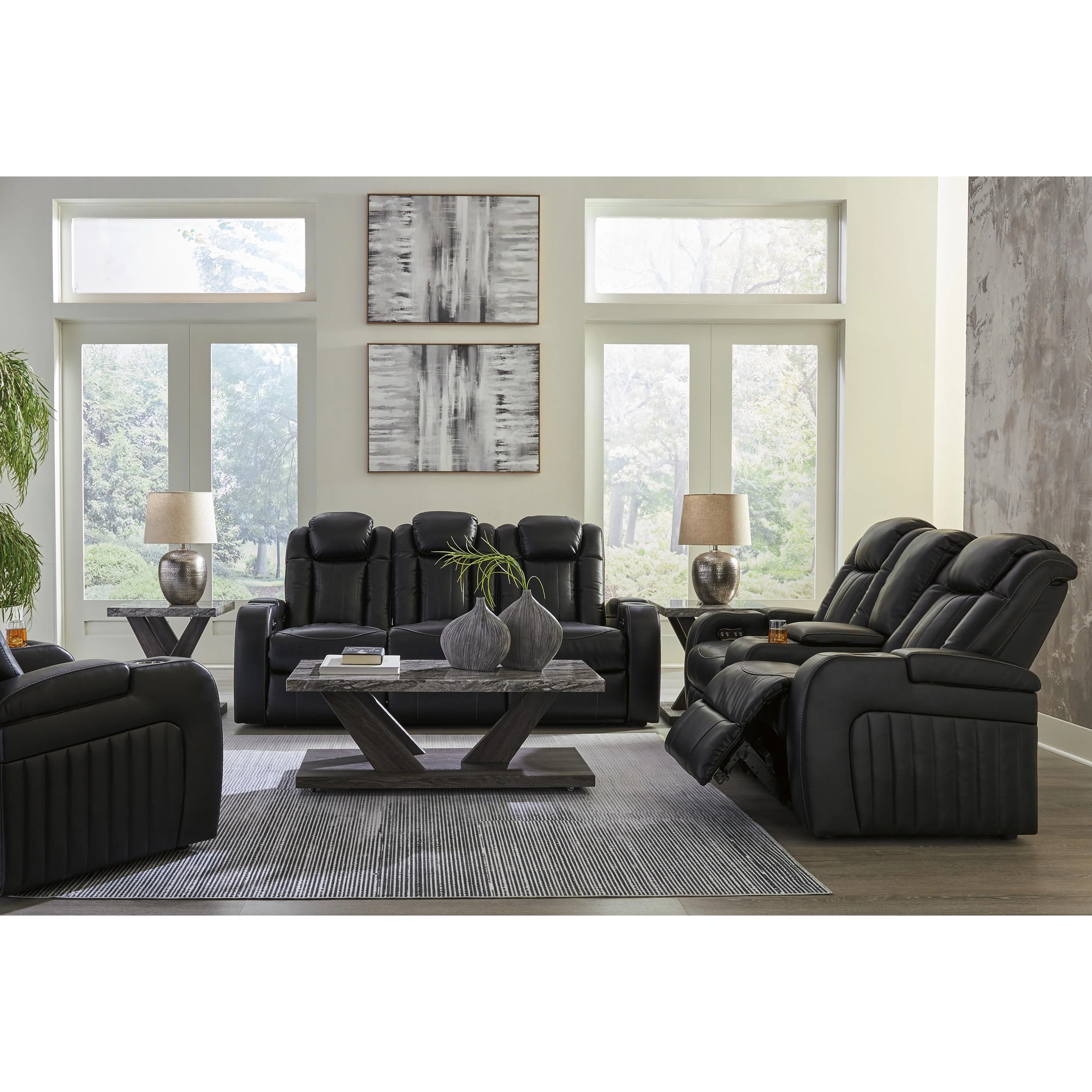 Signature Design by Ashley Caveman 90703U2 3 pc Power Reclining Living Room Set - Image 1