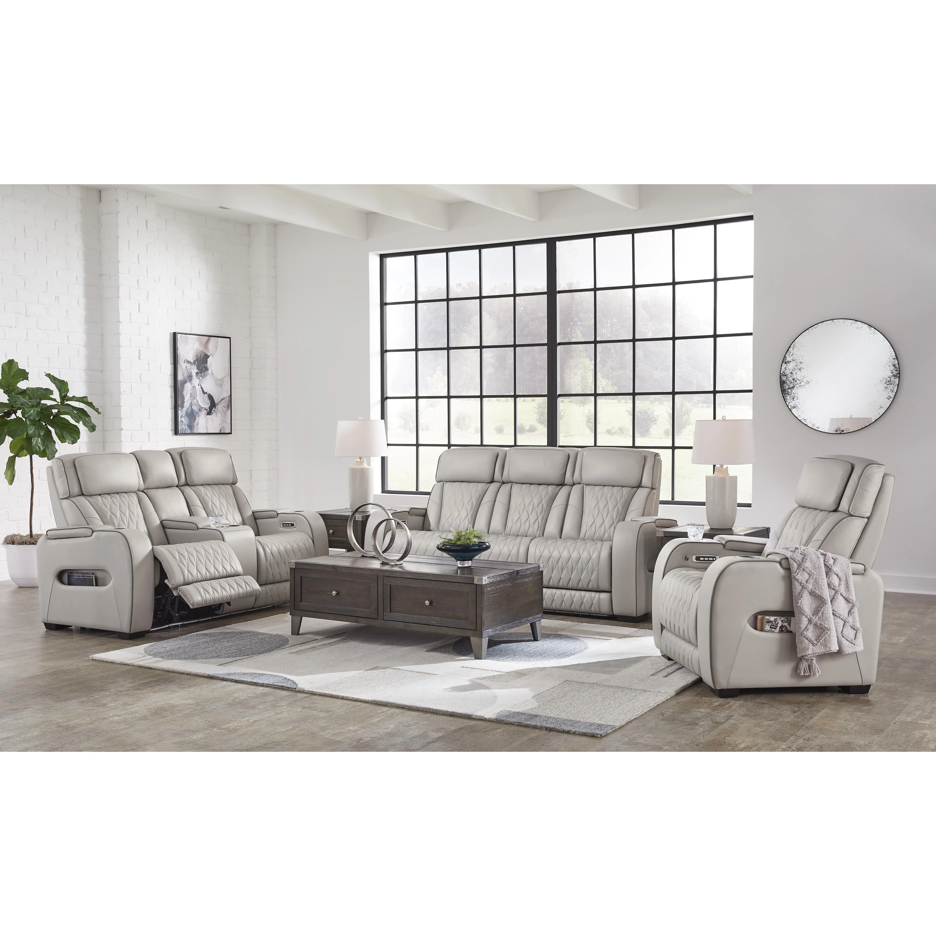 Signature Design by Ashley Boyington U27105U2 3 pc Power Reclining Living Room Set