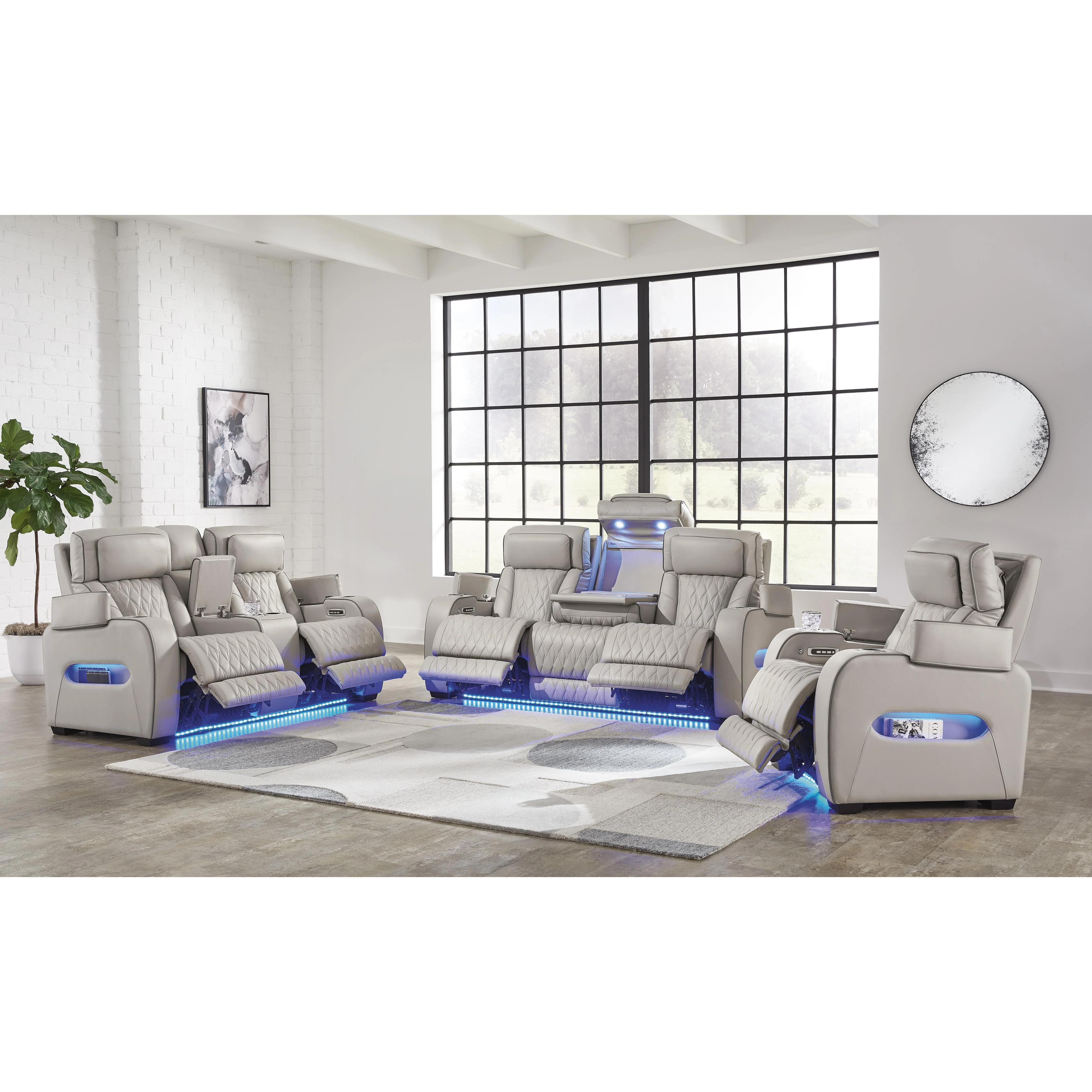 Signature Design by Ashley Boyington U27105U2 3 pc Power Reclining Living Room Set - Image 3