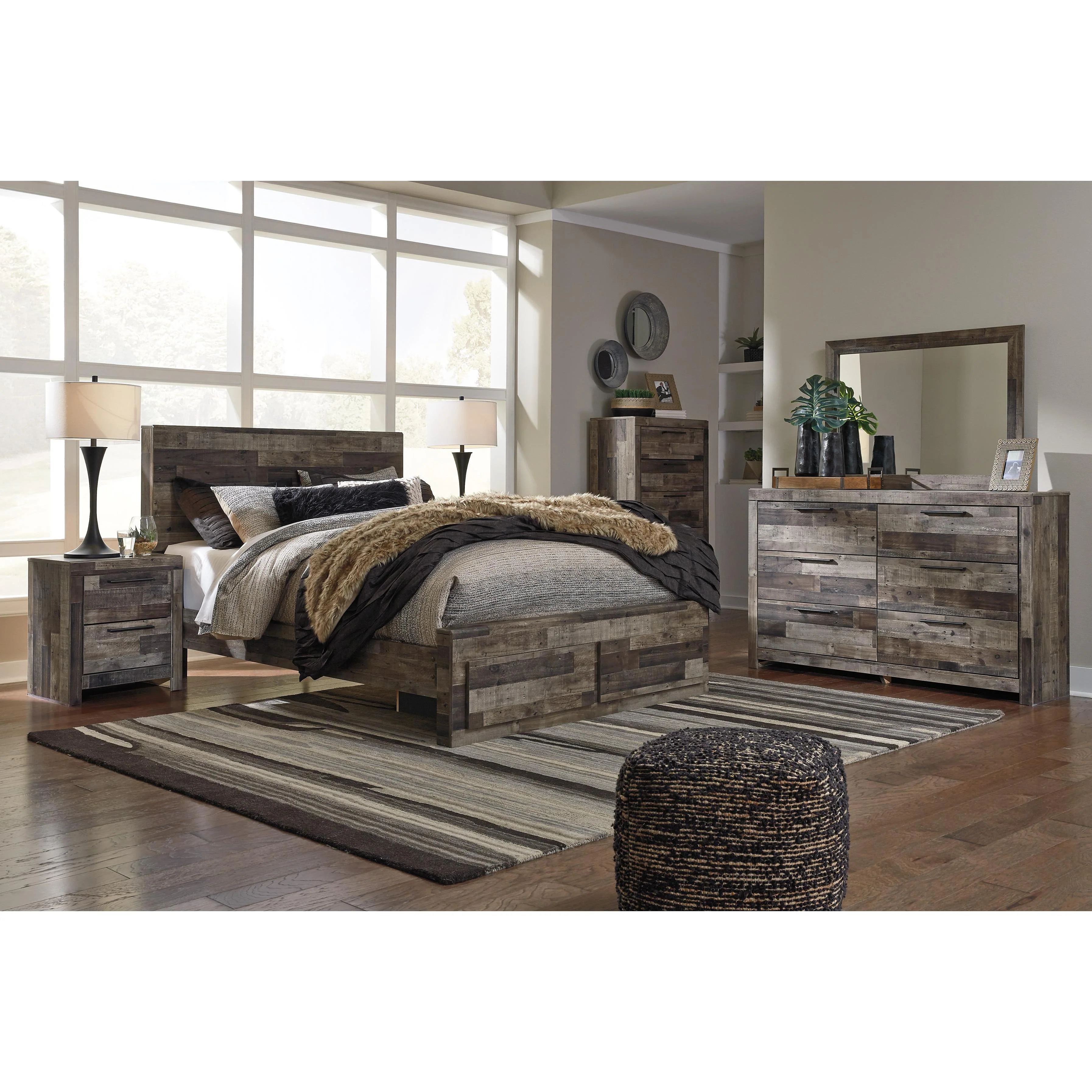 Benchcraft Derekson B200B81 6 pc King Panel Bedroom Set - Image 1