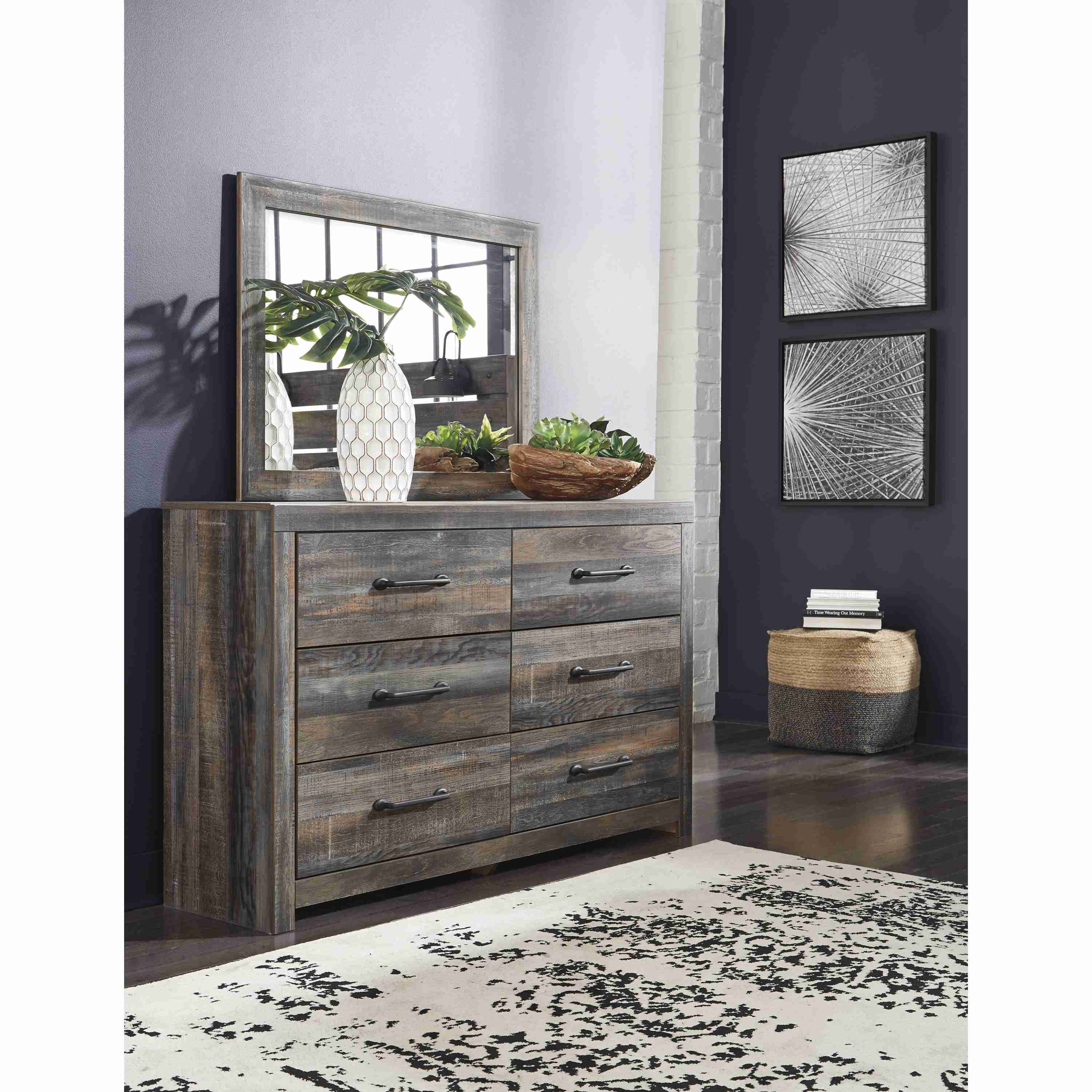 Signature Design by Ashley Drystan B211B110 7 pc King Bookcase Bedroom Set - Image 3