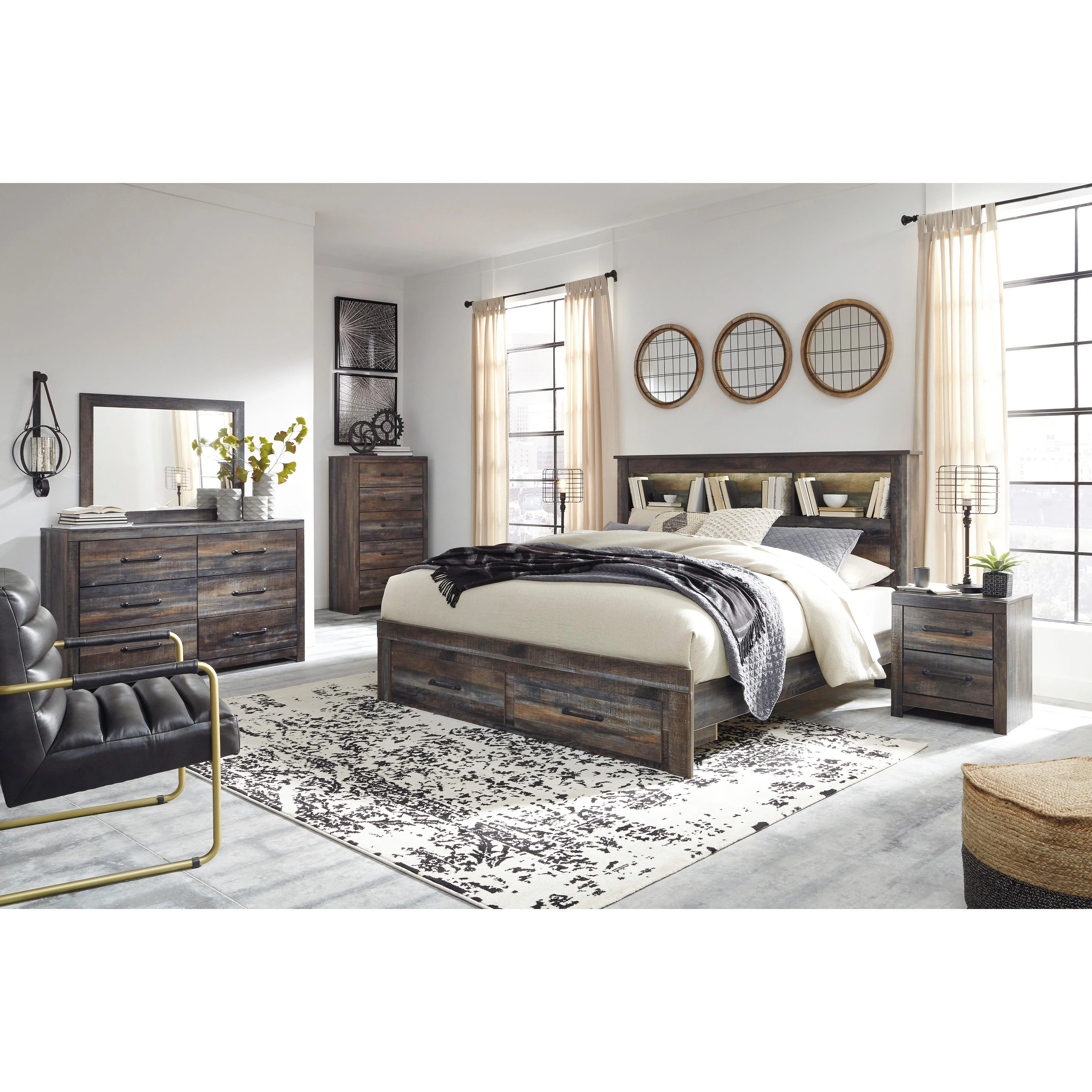 Signature Design by Ashley Drystan B211B22 7 pc King Storage Bedroom Set - Image 1