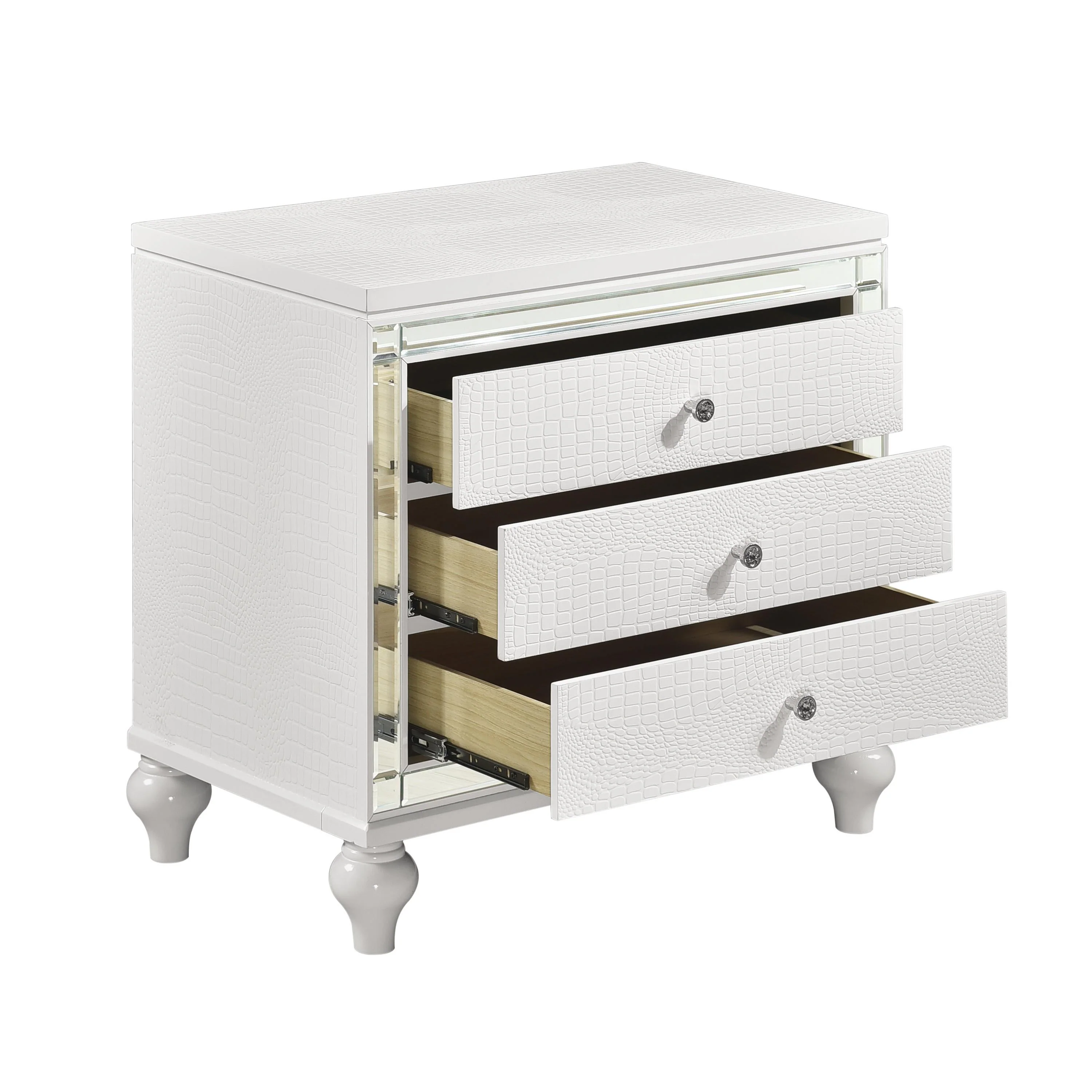 Homelegance Alonza 3-Drawer Nightstand 1845-4 - Image 3